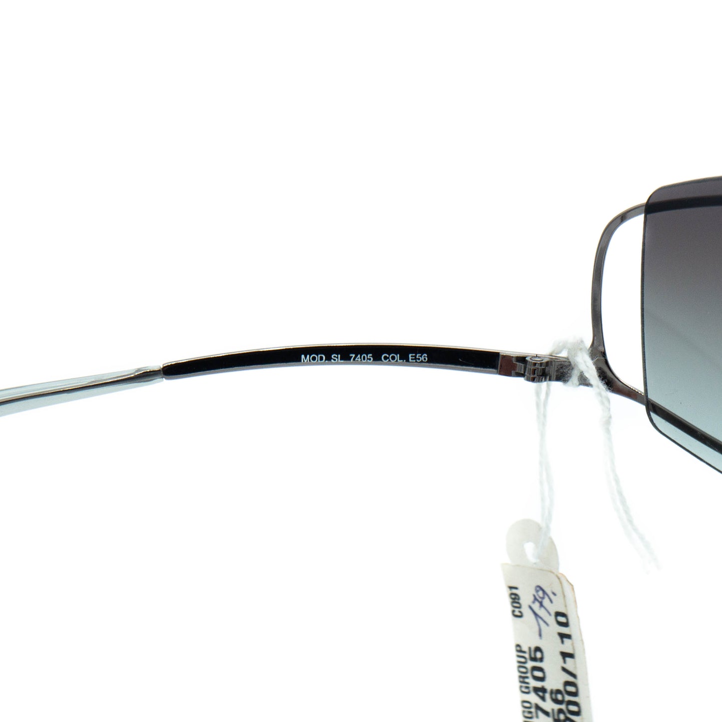 FENDI SL 7405 Silver Shield Metal Sunglasses Vintage
