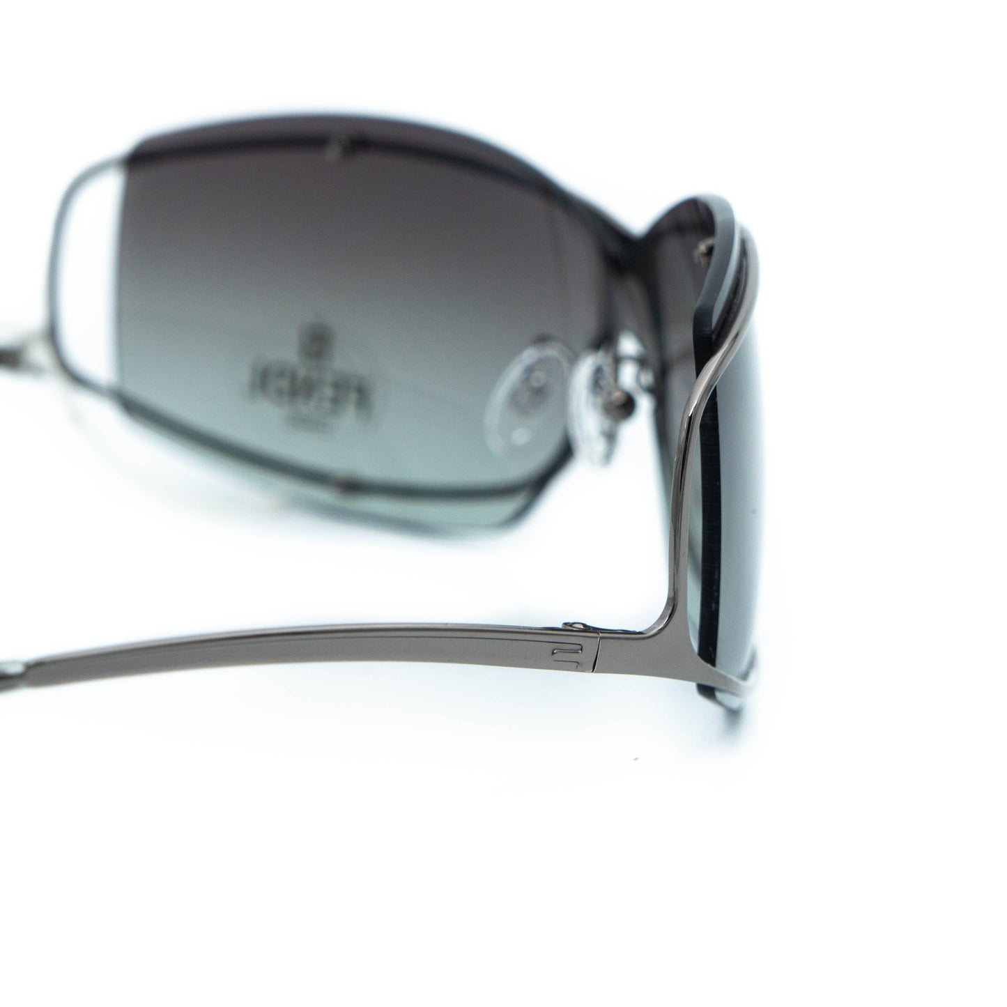 FENDI SL 7405 Silver Shield Metal Sunglasses Vintage
