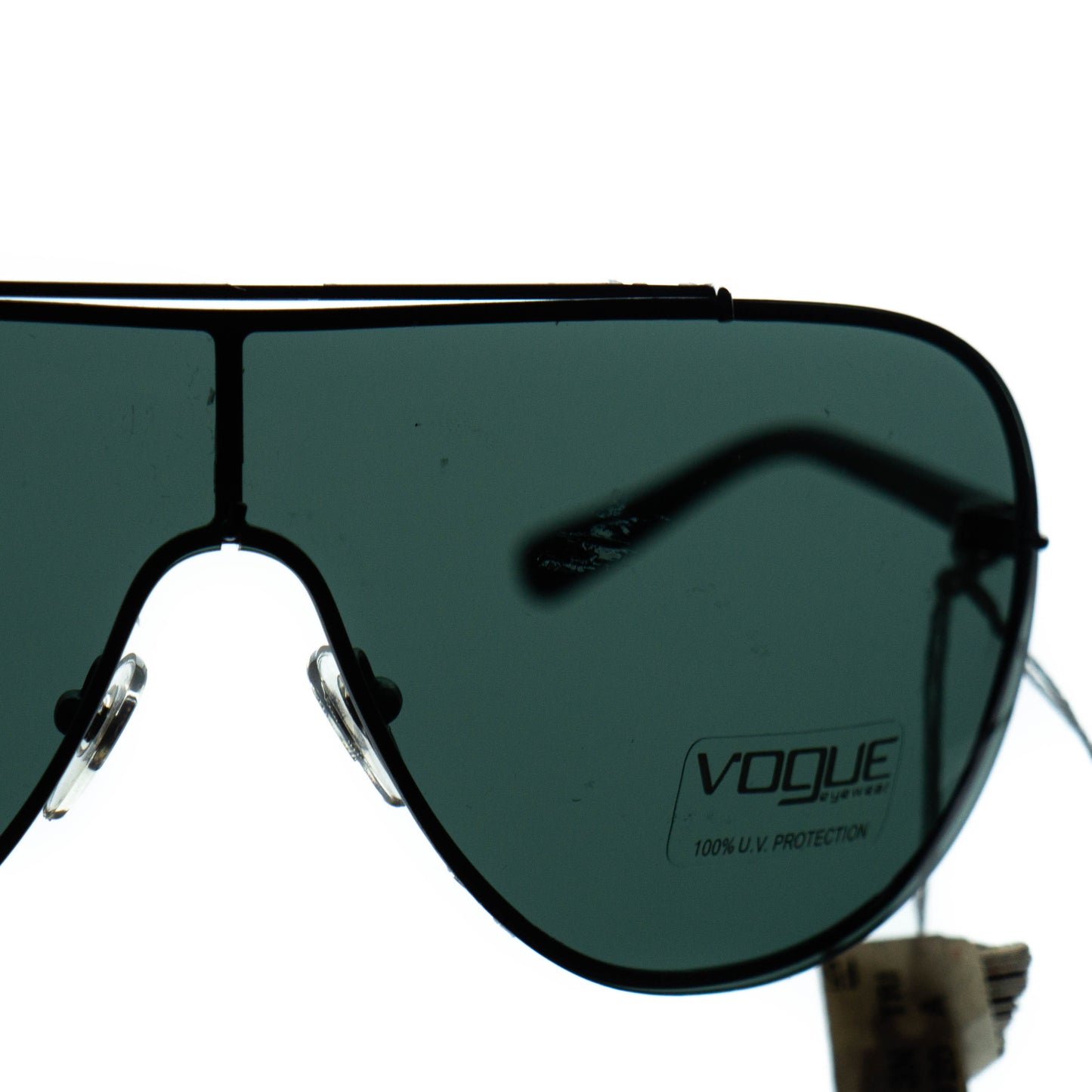 Vogue VO 3807 Black Mask Aviator Sunglasses Vintage