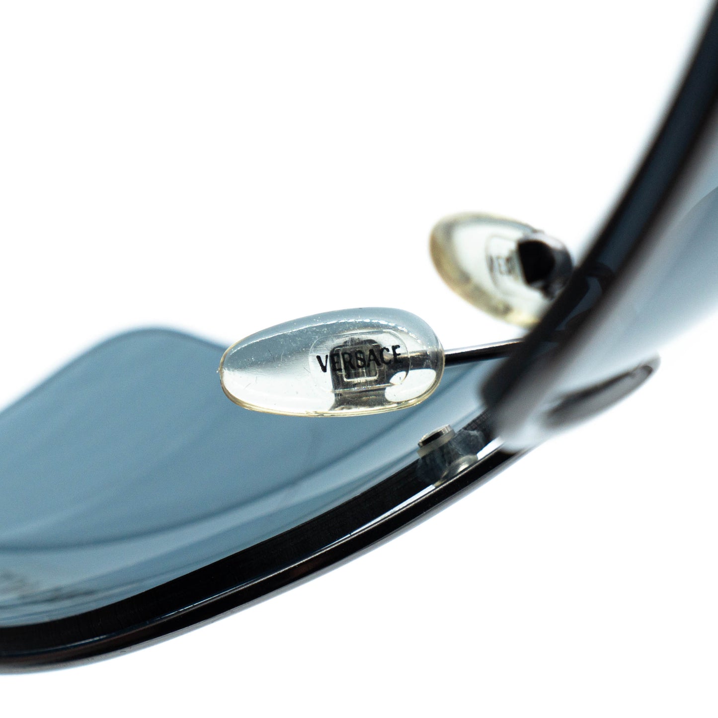 VERSACE N20 Silver Rimless Shield Sunglasses Vintage