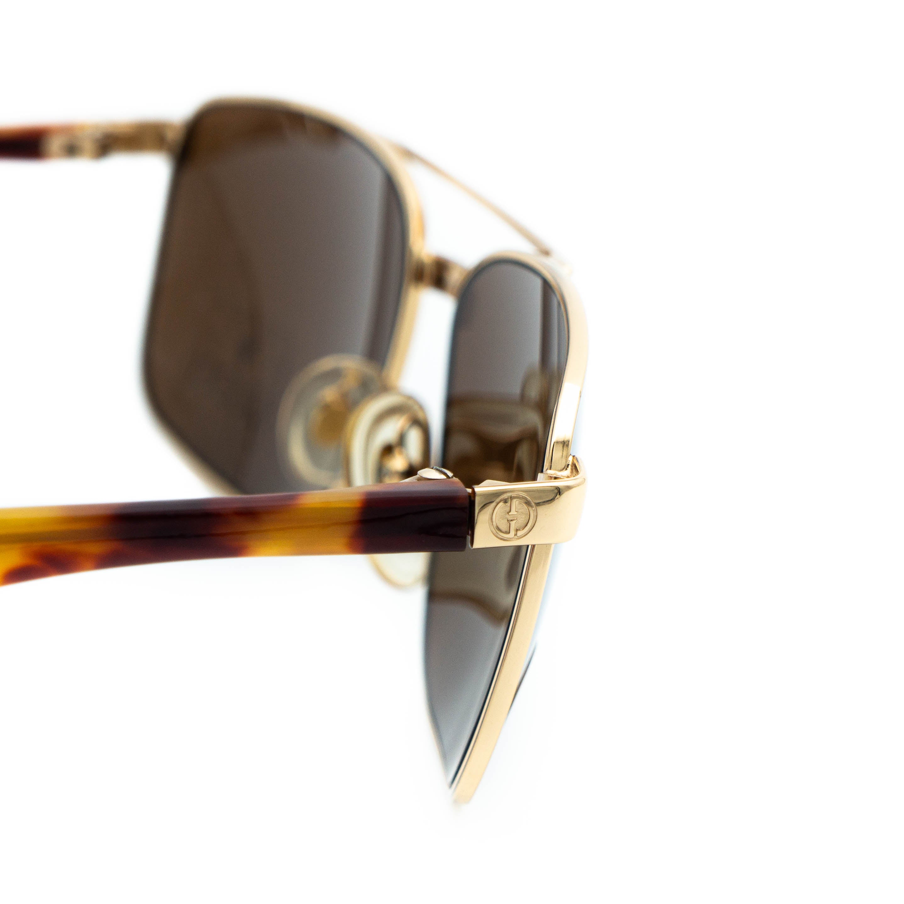 GUCCI GG 1231/S Gold Brown Tortoise Sunglasses Vintage – LAVINTA