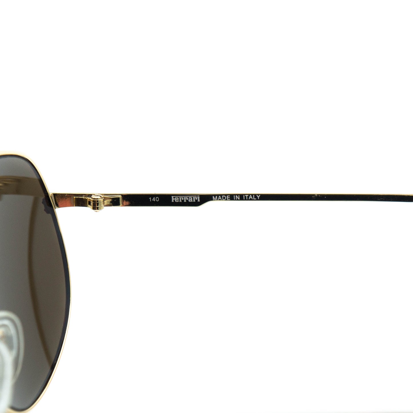 FERRARI F66/S Gold Oversized Sunglasses Vintage