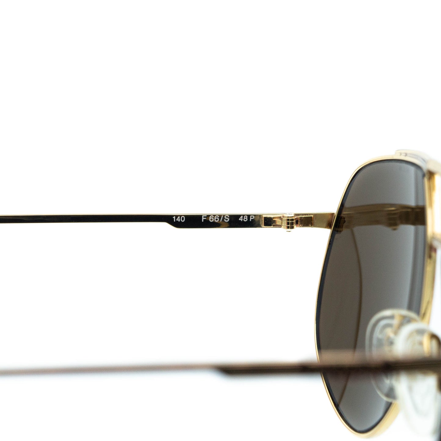 FERRARI F66/S Gold Oversized Sunglasses Vintage