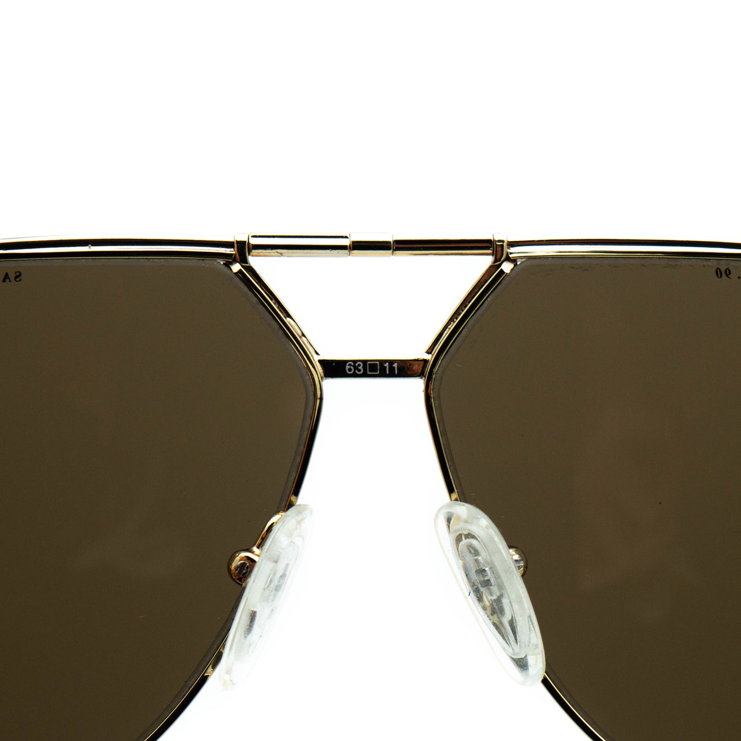 FERRARI F66/S Gold Oversized Sunglasses Vintage
