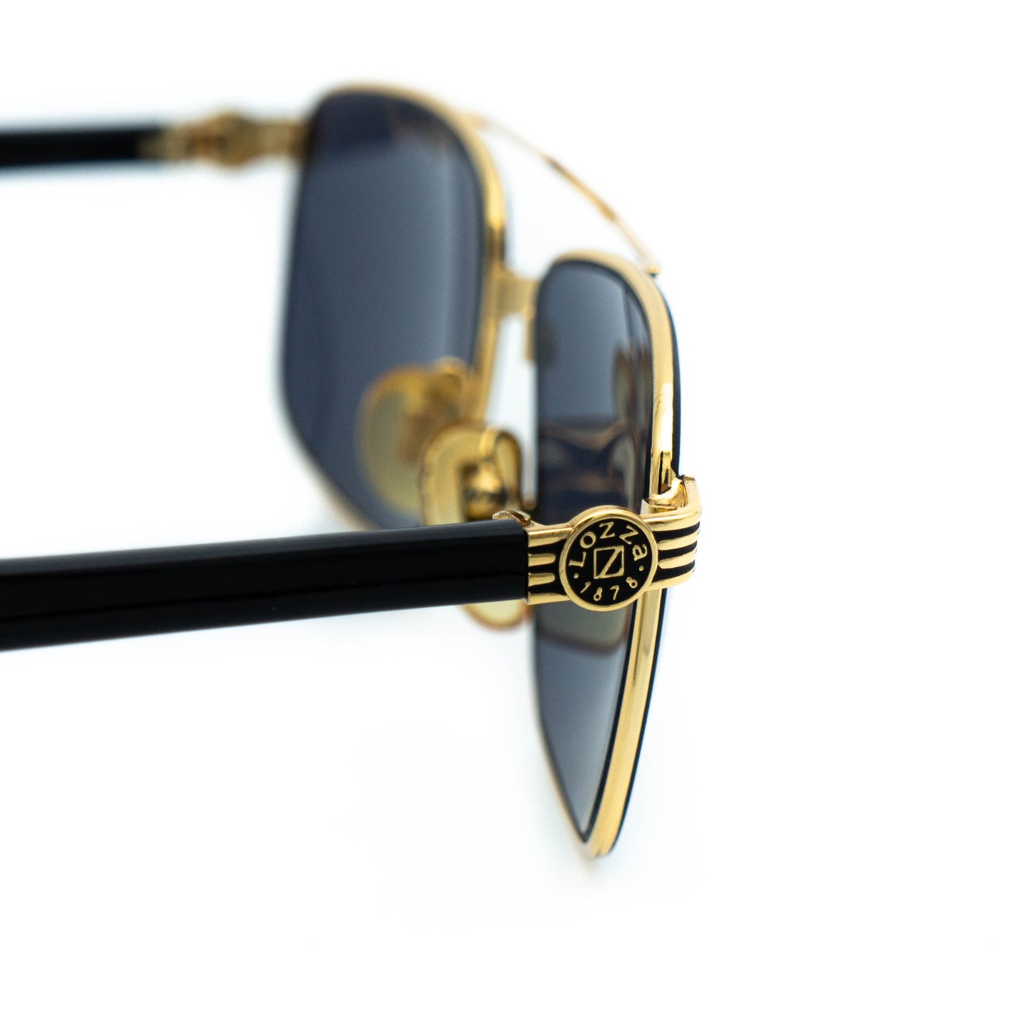 LOZZA LS 2049 Black Gold Sunglasses Vintage