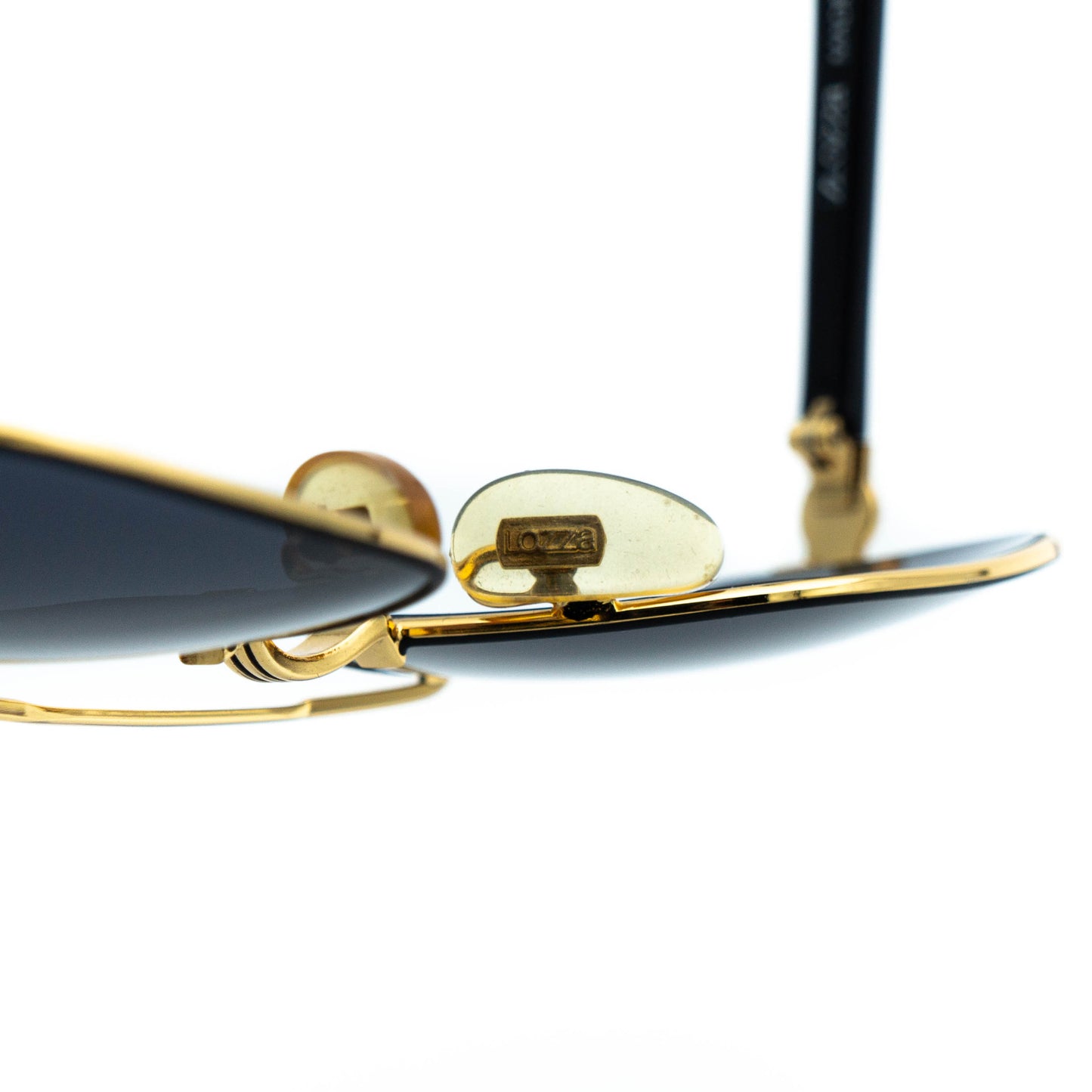 LOZZA LS 2049 Black Gold Sunglasses Vintage