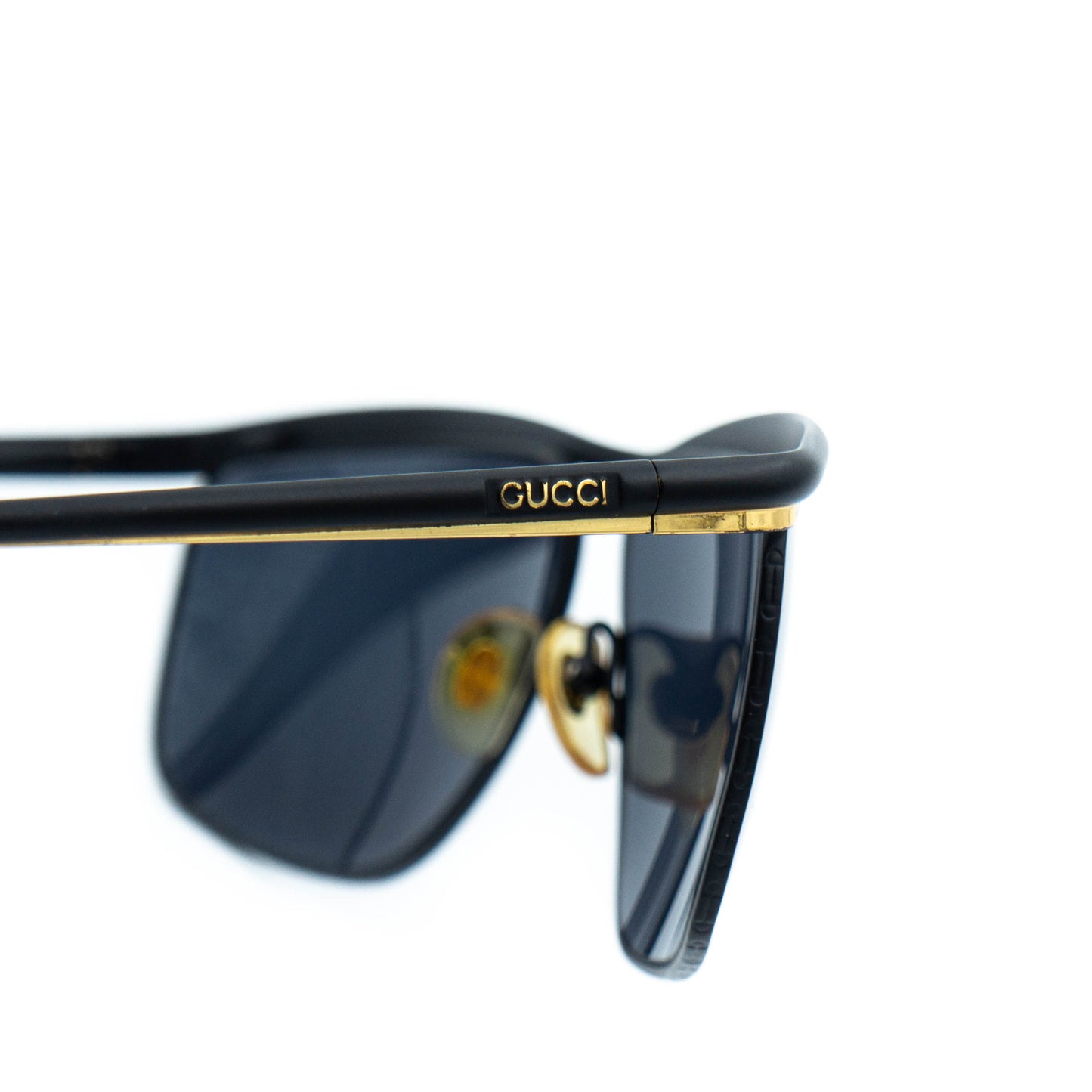 GUCCI GG 1255/S Black Metal Sunglasses Vintage