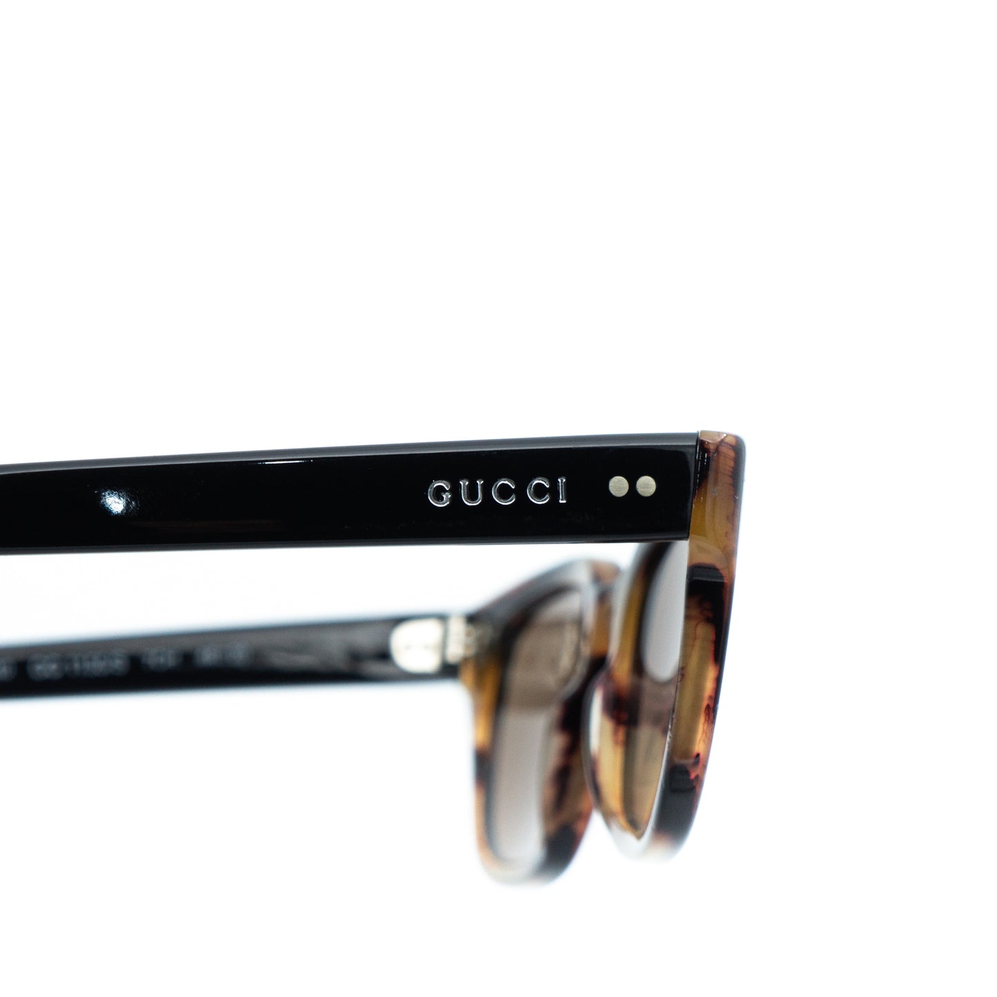GUCCI GG 1155/S Black Brown Sunglasses Vintage
