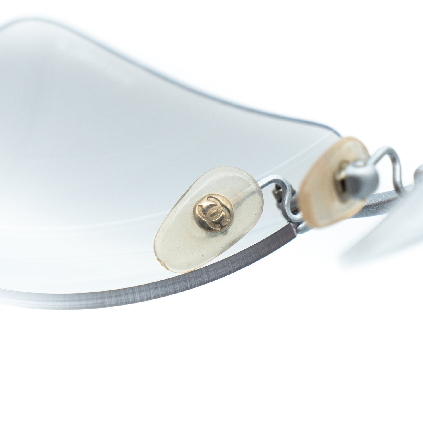 CHANEL 4034 CC Rimless Silver Sunglasses Vintage