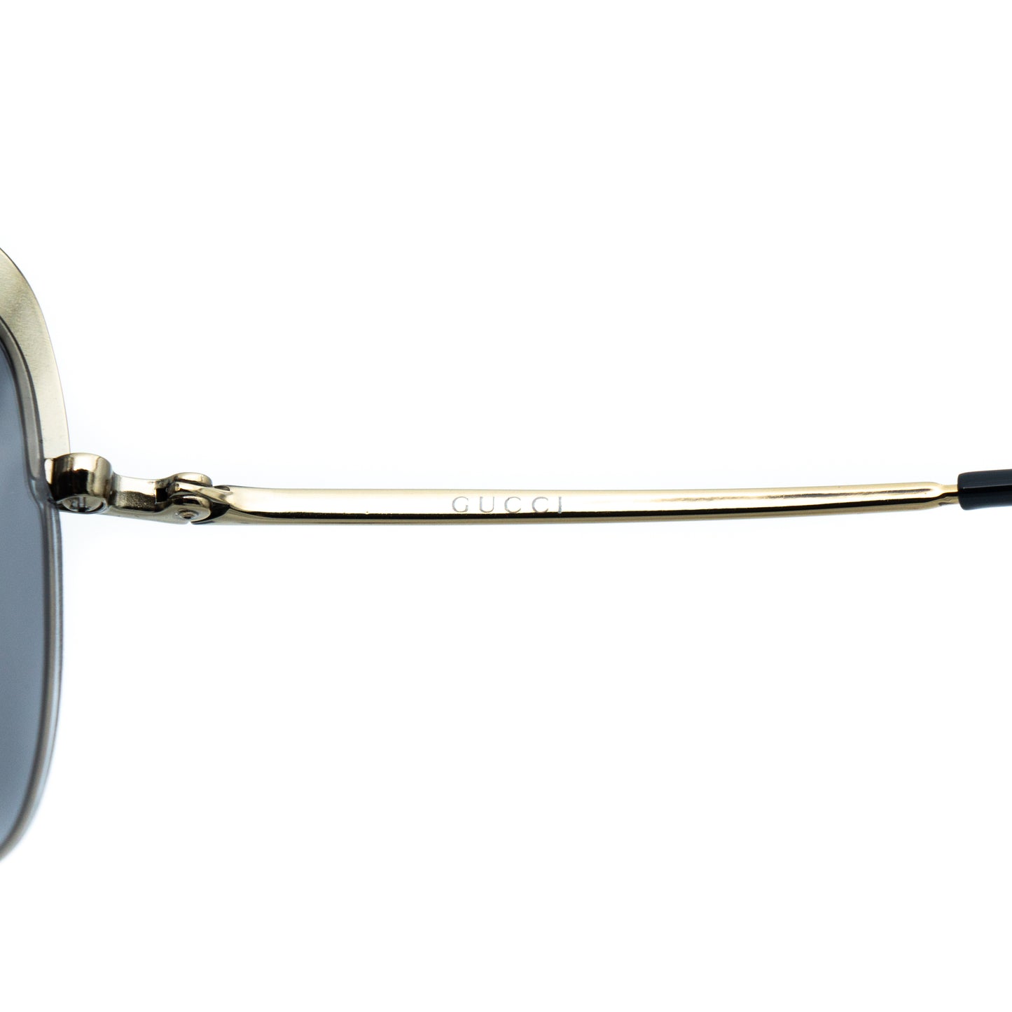 GUCCI GG 2795/S Gold Metal Oversized Sunglasses Vintage