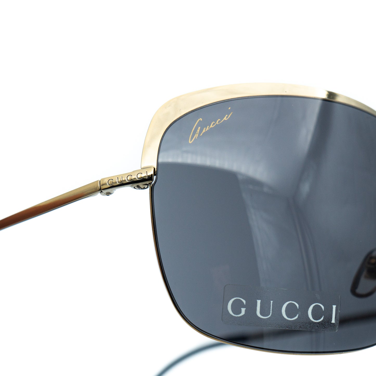 GUCCI GG 2795/S Gold Metal Oversized Sunglasses Vintage
