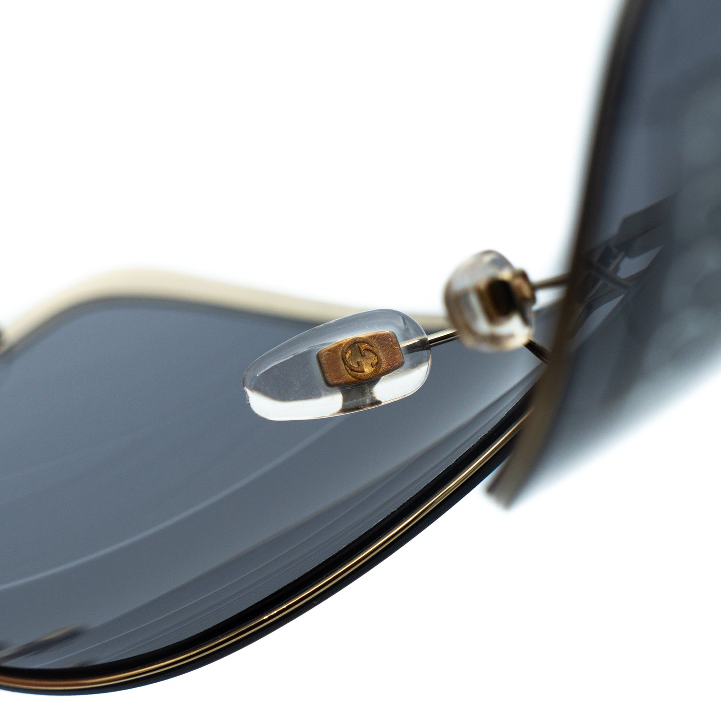 GUCCI GG 2795/S Gold Metal Oversized Sunglasses Vintage