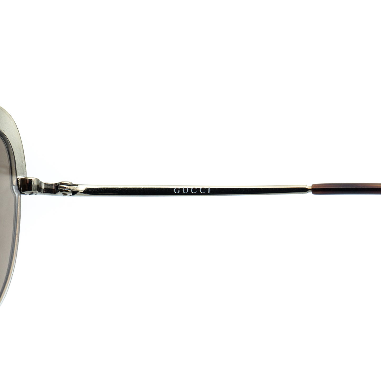 GUCCI GG 2795/S Gold Brown Metal Oversized Sunglasses Vintage