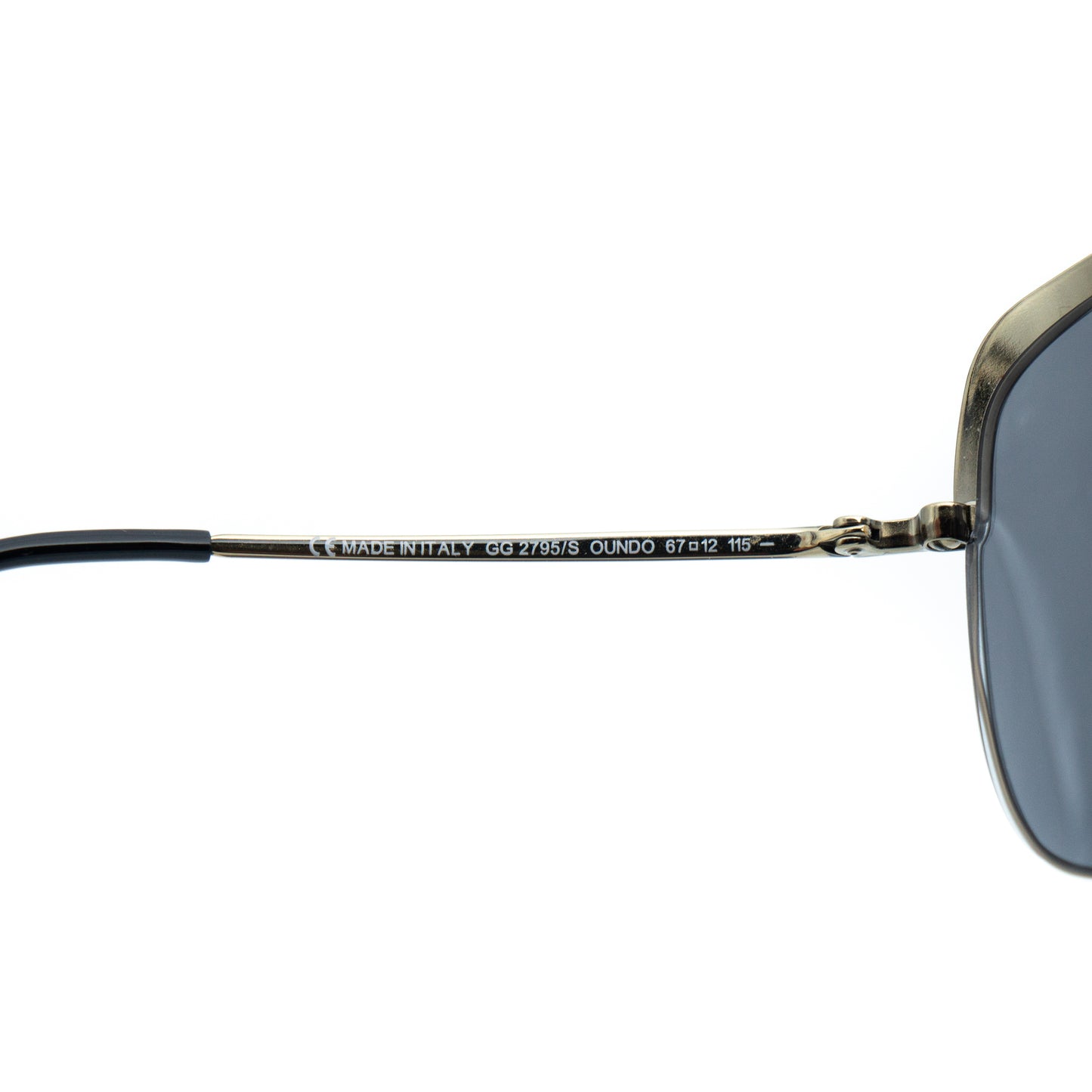 GUCCI GG 2795/S Gold Metal Oversized Sunglasses Vintage