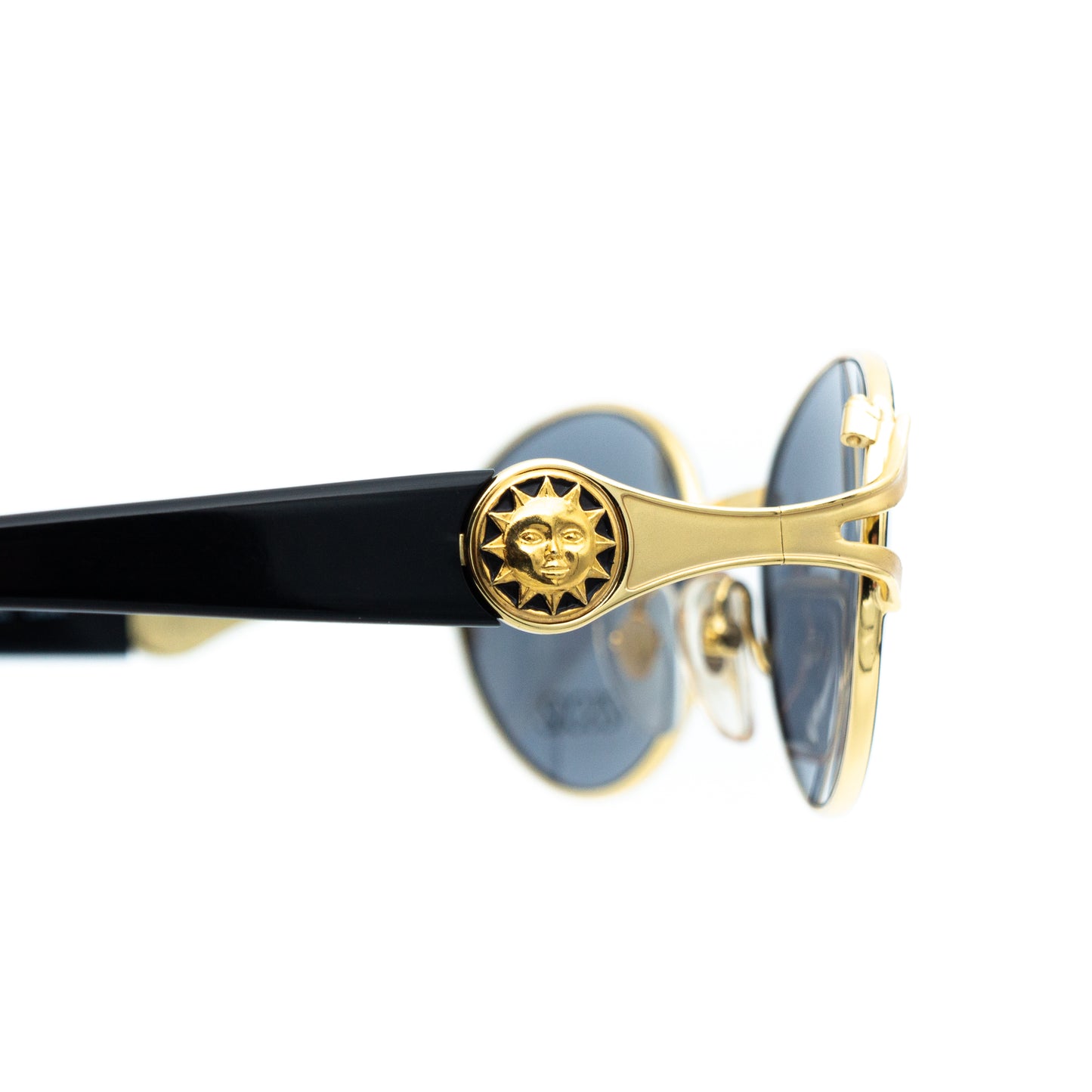 Gianni VERSACE mod 1231 Oval Gold Sunglasses Vintage