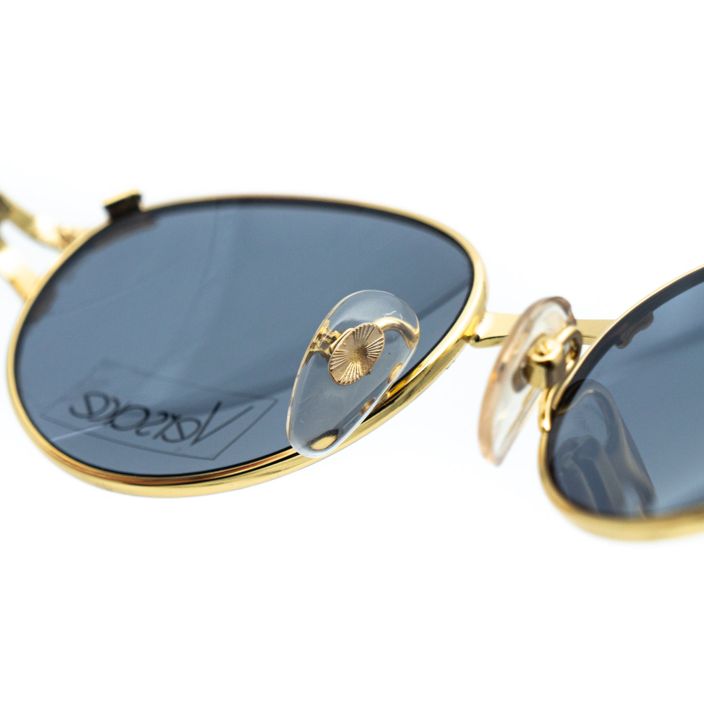 Gianni VERSACE mod 1231 Oval Gold Sunglasses Vintage