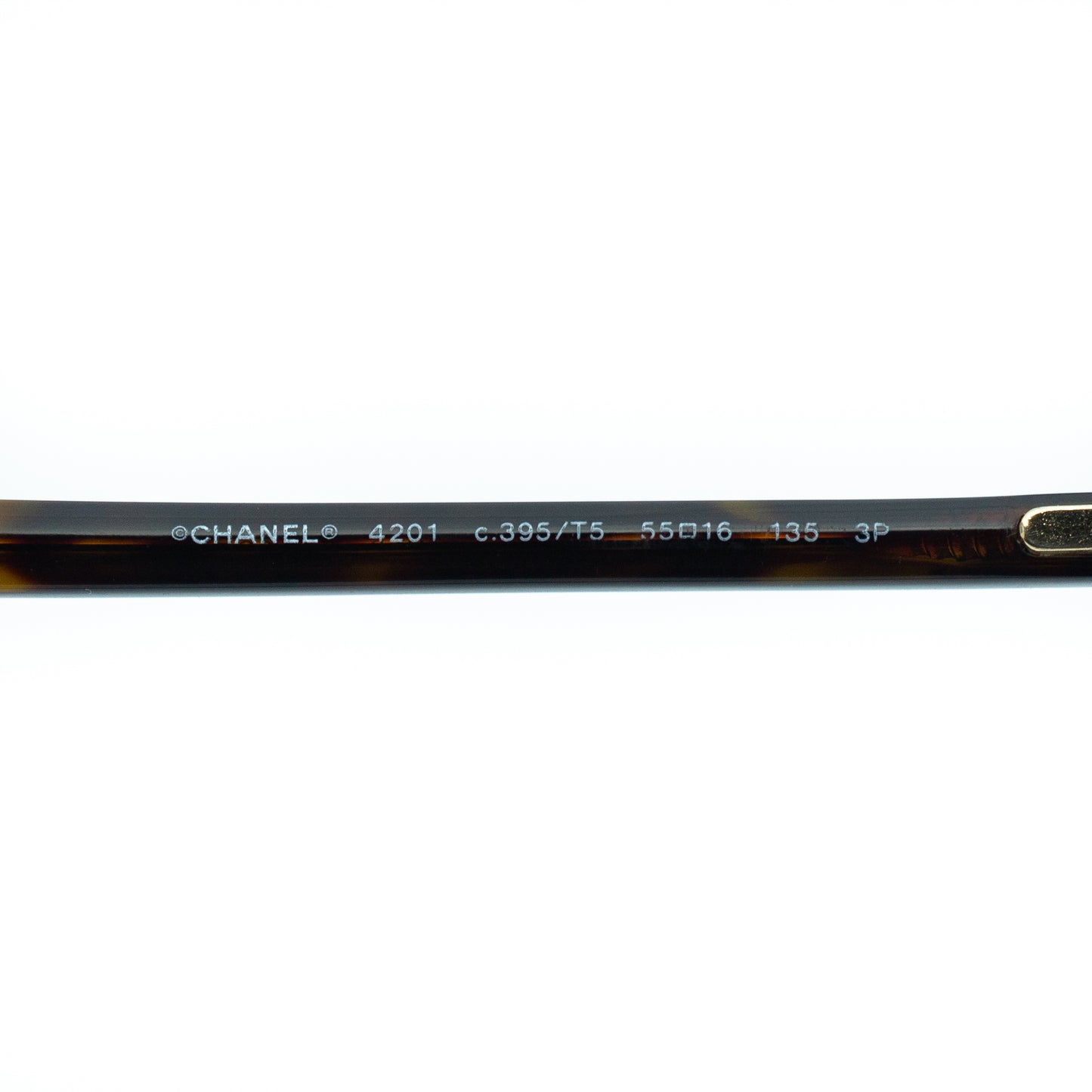 CHANEL 4201 Gold Brown Aviator Sunglasses Vintage