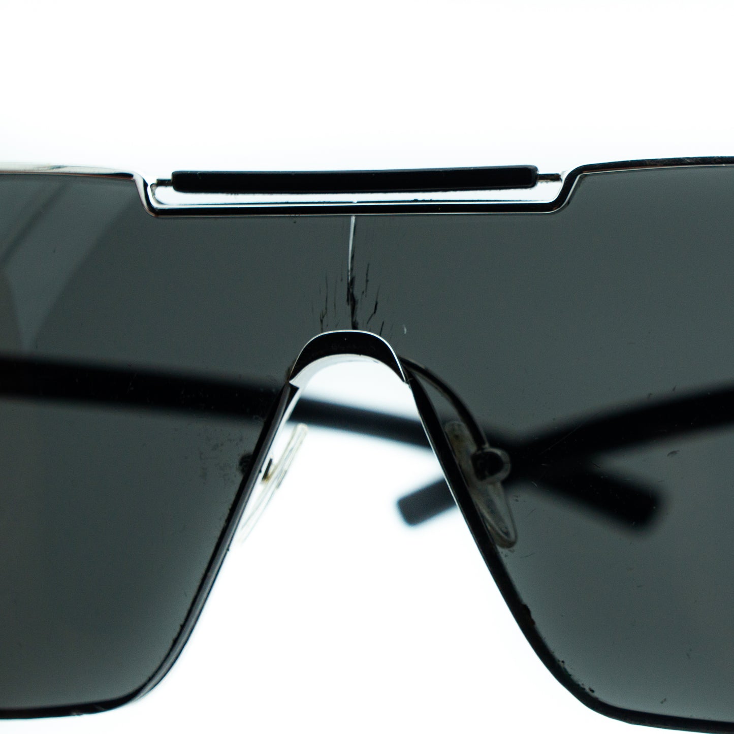 Christian Dior VIKTIM 1 Black Shield Sunglasses Vintage