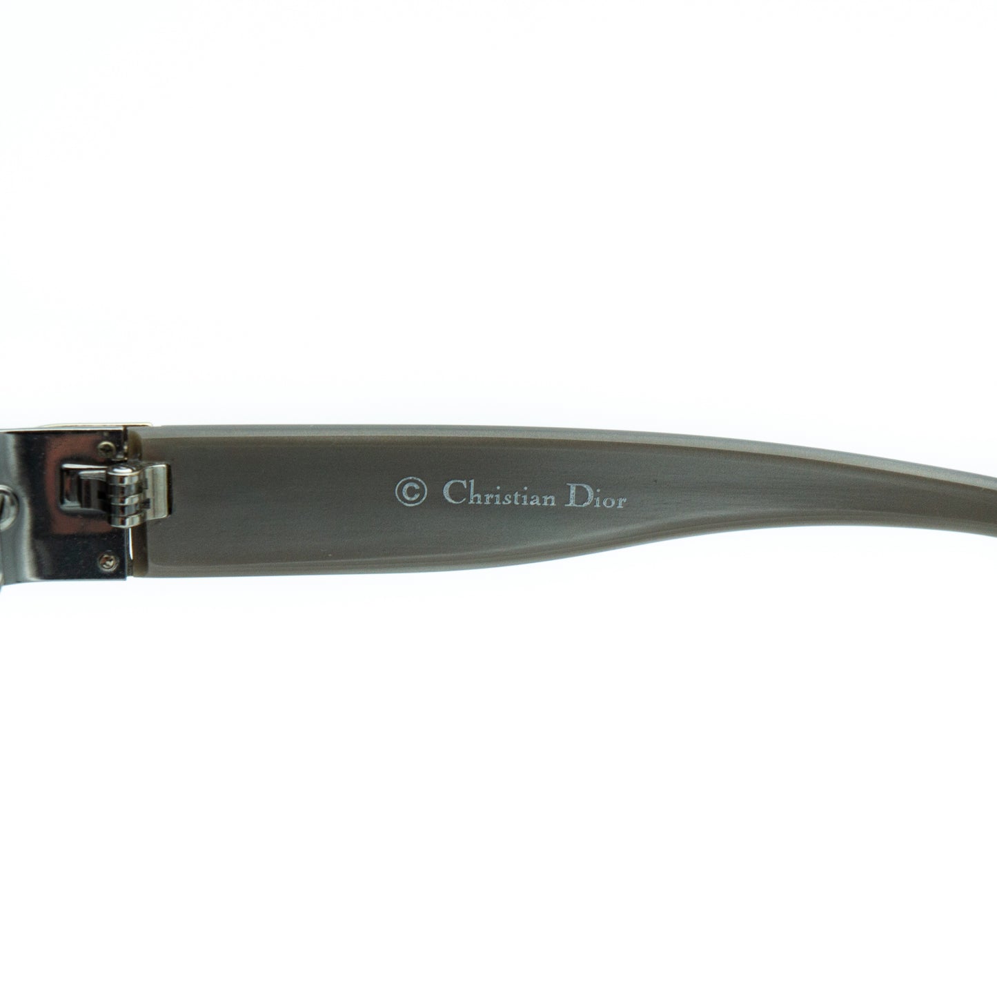 Christian Dior BY DIOR 2 Silver Shield Sunglasses Vintage