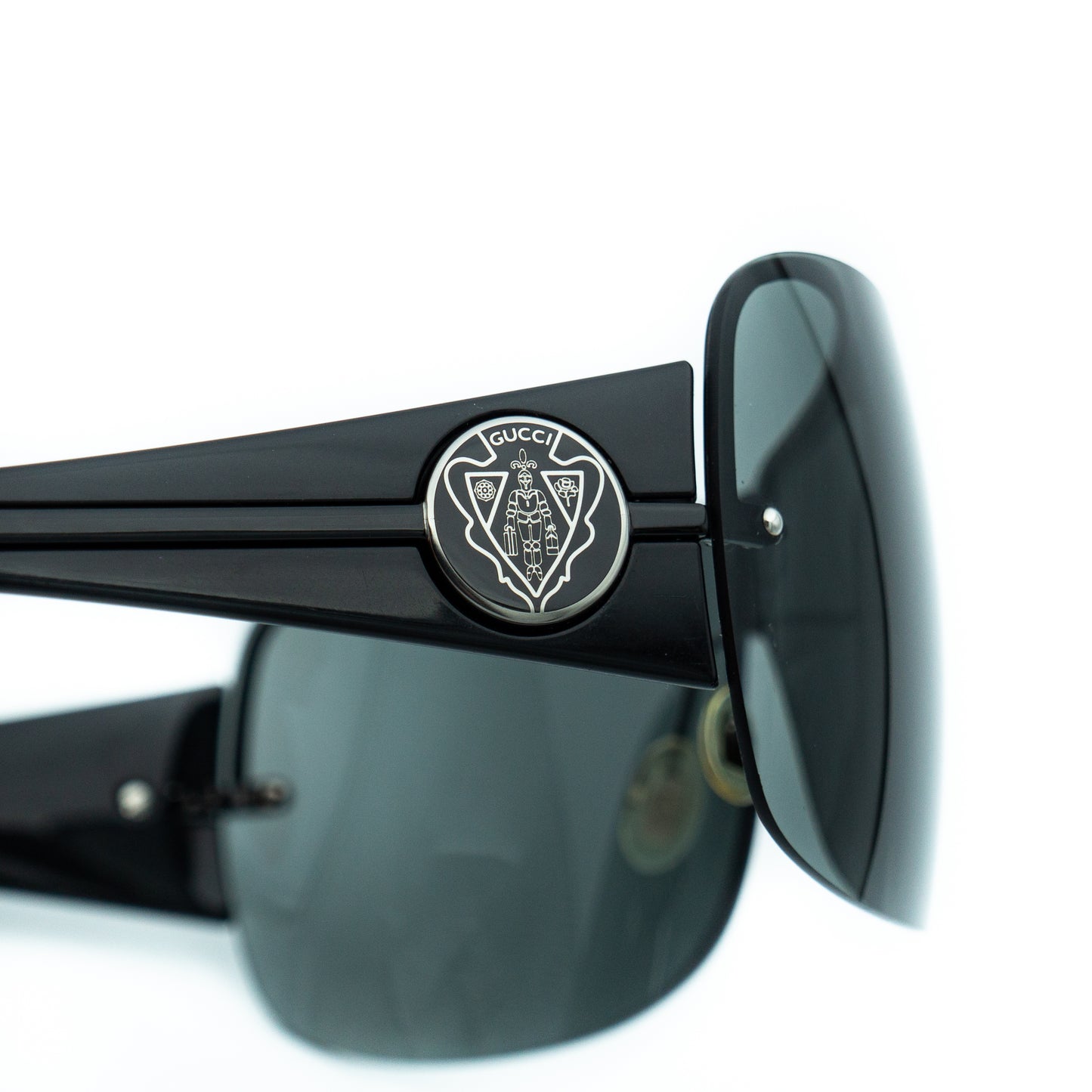 GUCCI GG 2828 Black Shield Mask Sunglasses Vintage