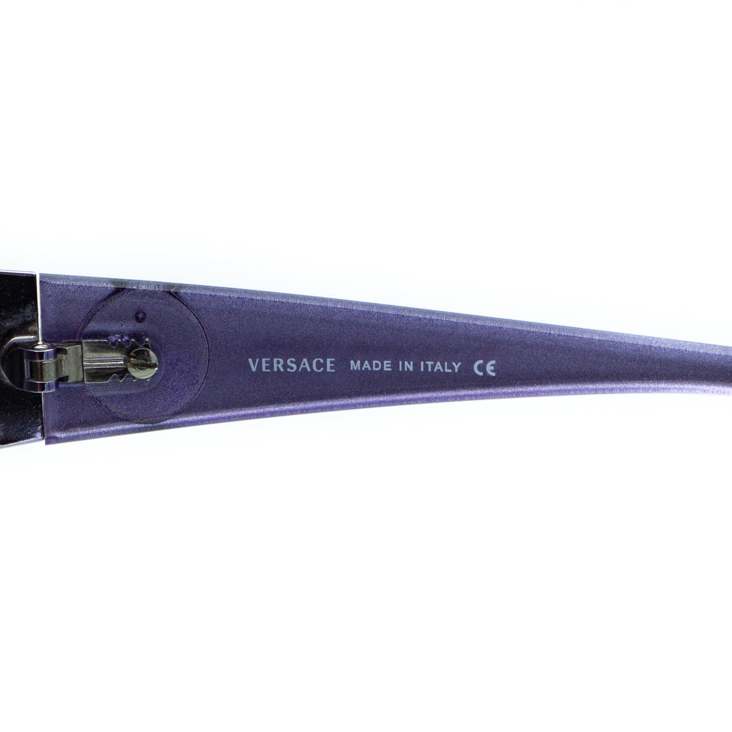VERSACE mod 2078 Purple Shield Mask Sunglasses Vintage
