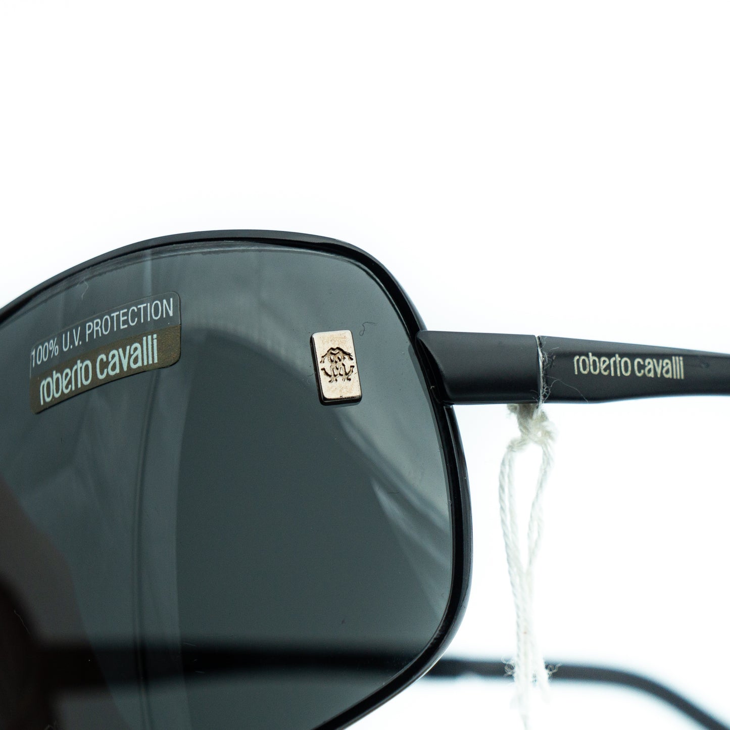 Roberto Cavalli Arpie 248S Black Shield Mask Sunglasses Vintage