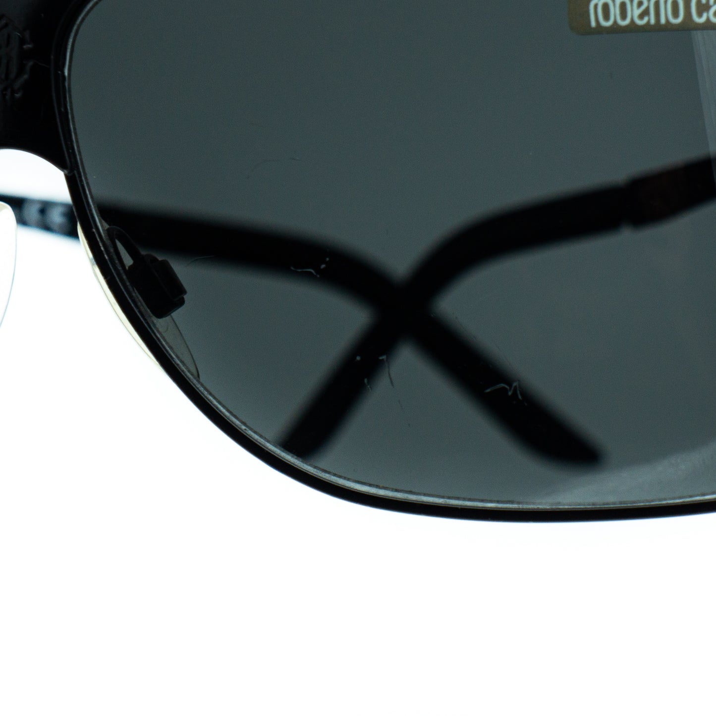 Roberto Cavalli Arpie 248S Black Shield Mask Sunglasses Vintage
