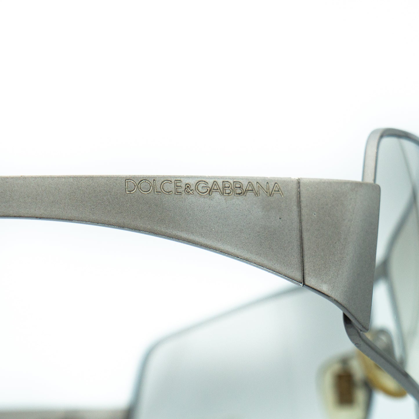 Dolce & Gabbana DG 381S Silver Metal Sunglasses Vintage