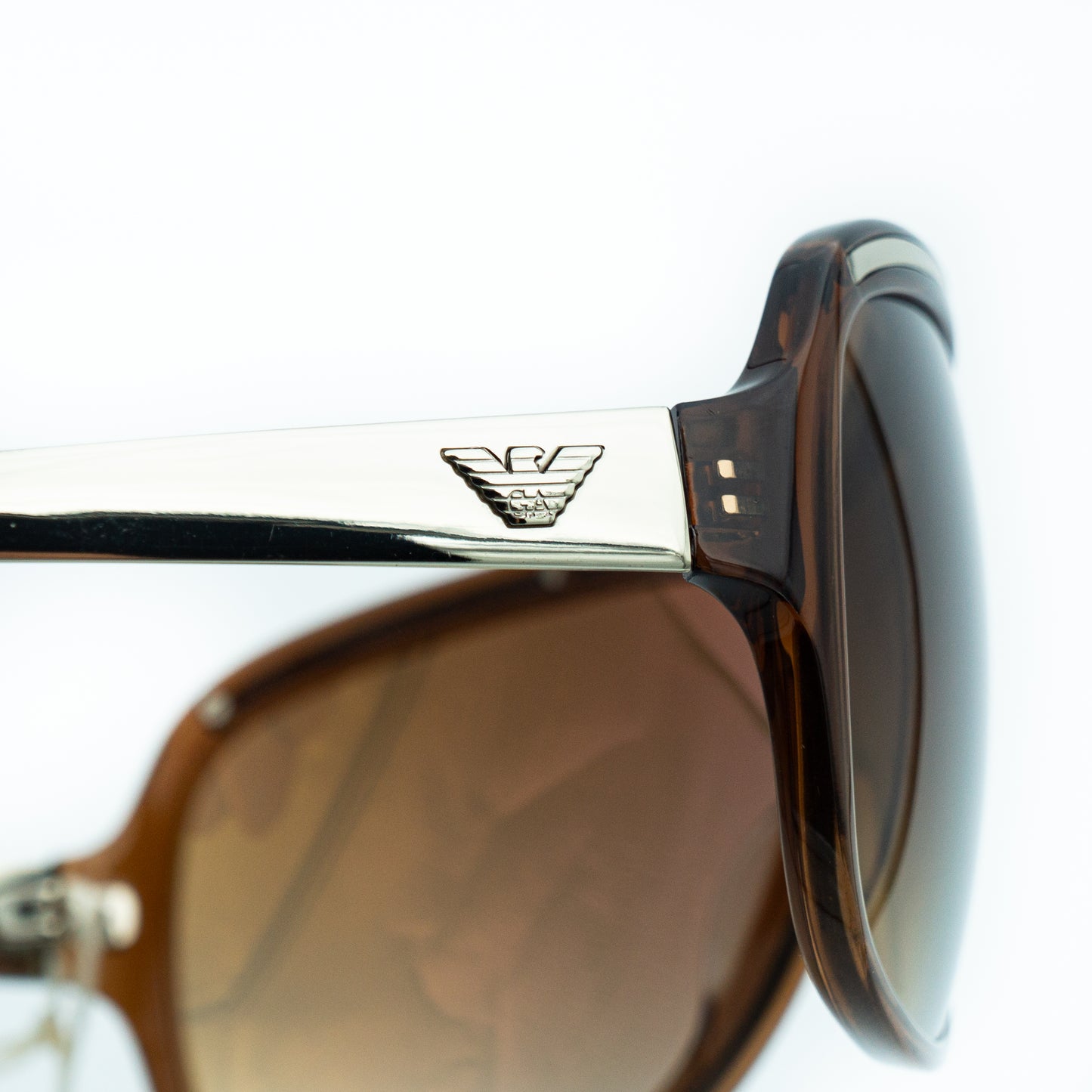 Emporio Armani EA 9436/S Brown Shield Mask Sunglasses Vintage