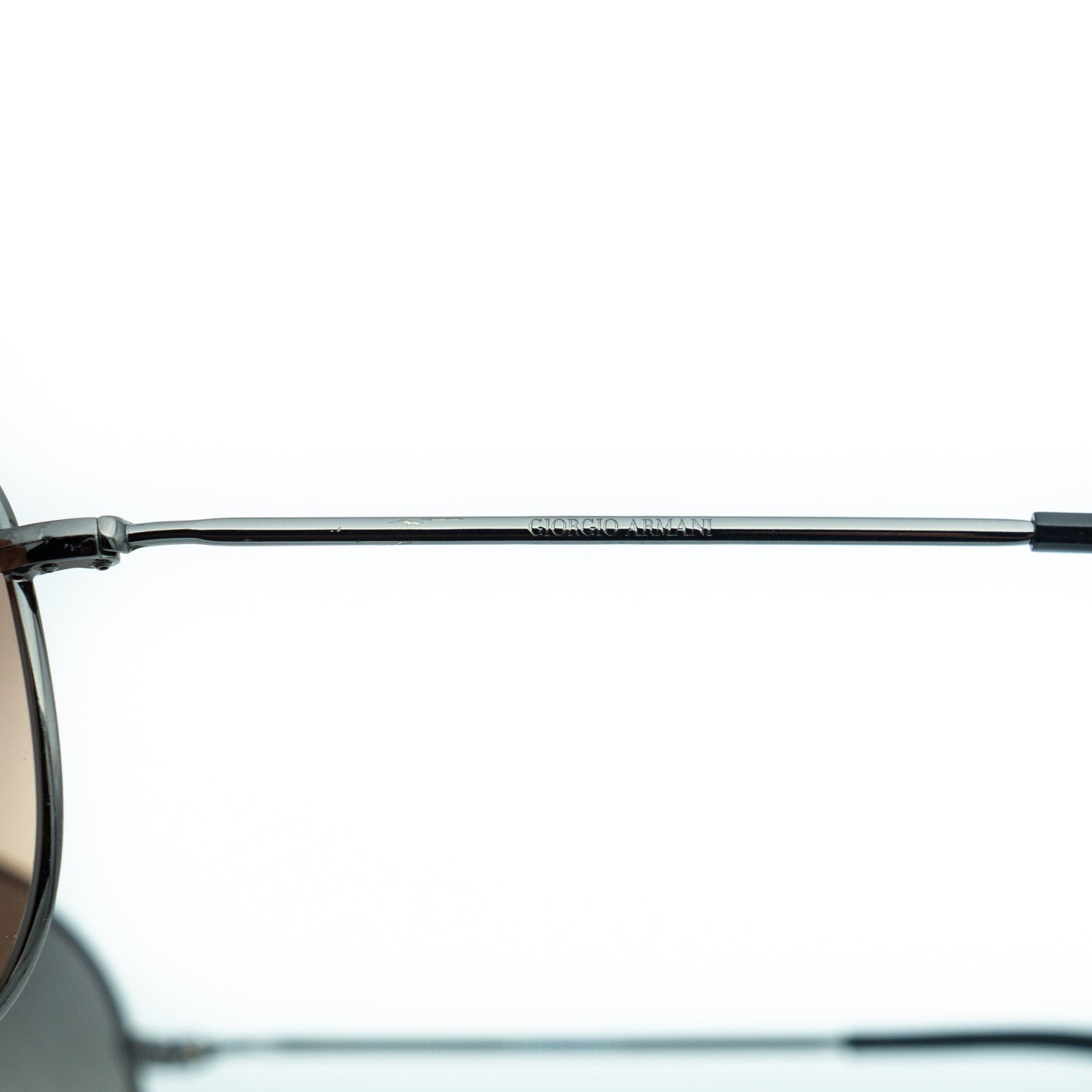 Giorgio Armani GA 134/S Silver Aviator Mask Sunglasses Vintage