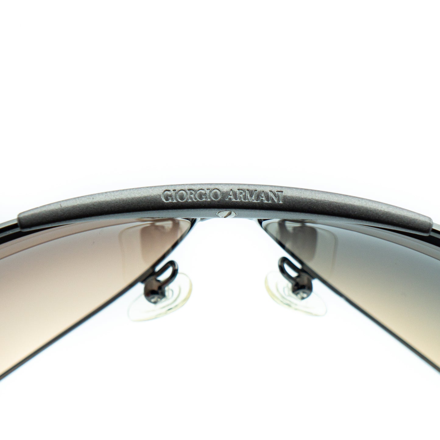 Giorgio Armani GA 134/S Silver Aviator Mask Sunglasses Vintage