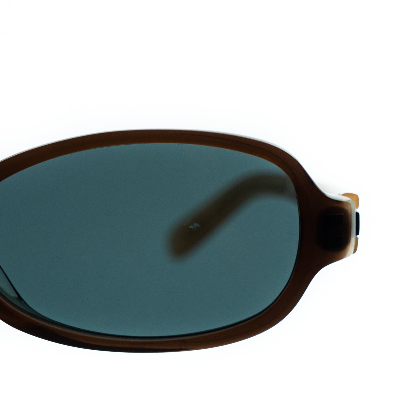 Alain Mikli par Mikli 7667 Brown Oval Sunglasses Vintage