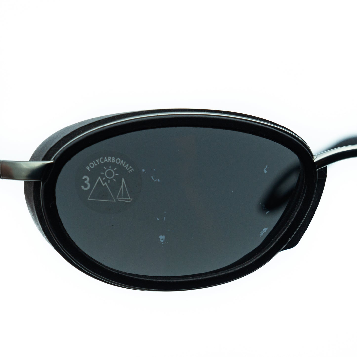 Lacoste Sport 1515 Black Oval Sunglasses Vintage