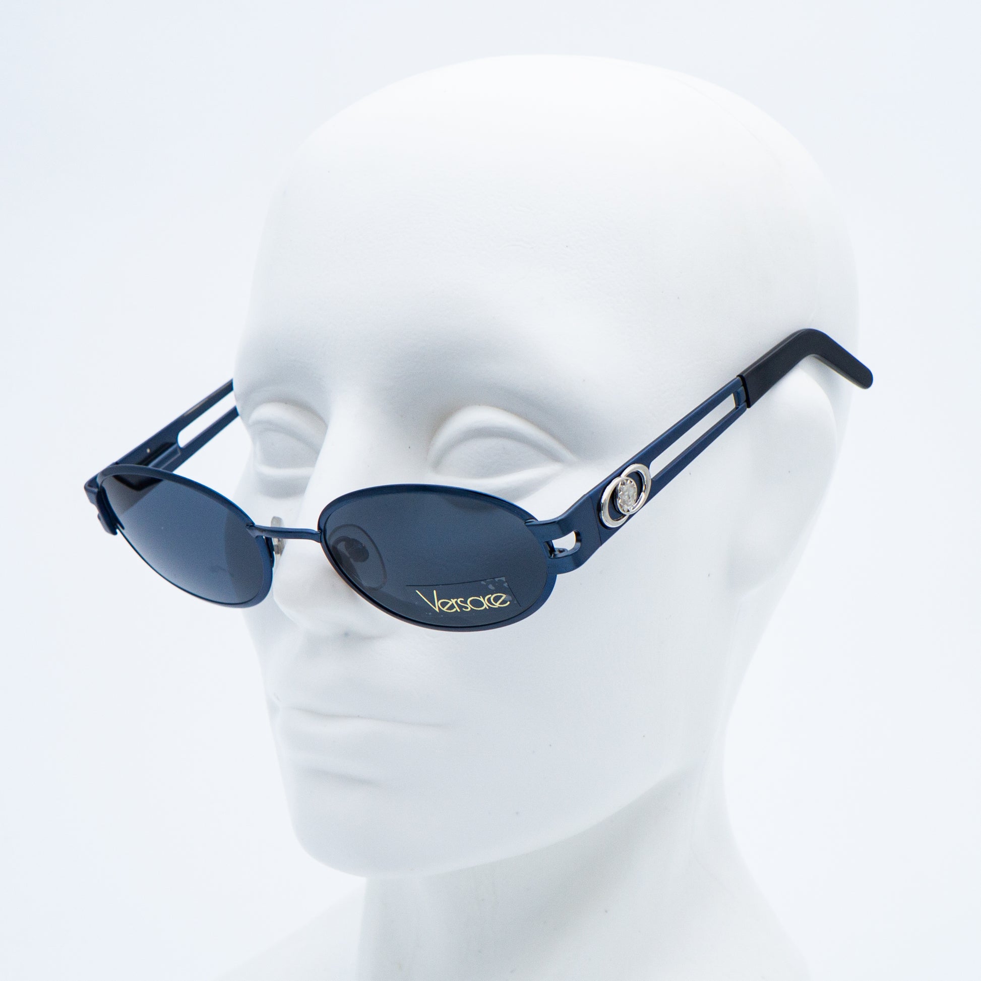 Gianni VERSACE mod 3121 Oval Blue Sunglasses Vintage