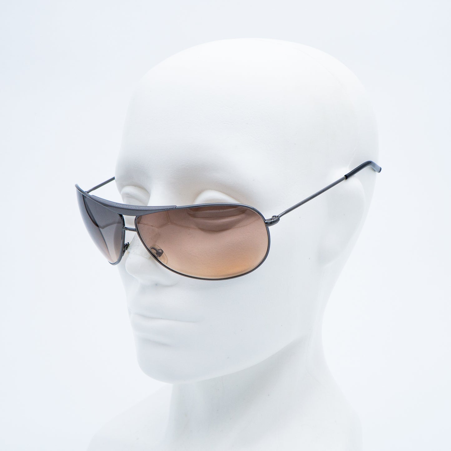 Giorgio Armani GA 134/S Silver Aviator Mask Sunglasses Vintage