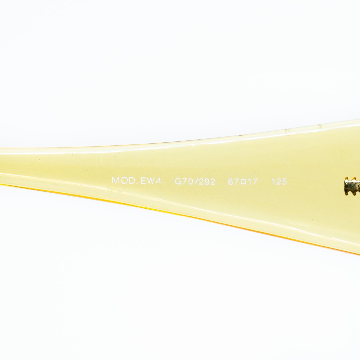 Versace Versus EW4 Orange Rimless Sunglasses Vintage