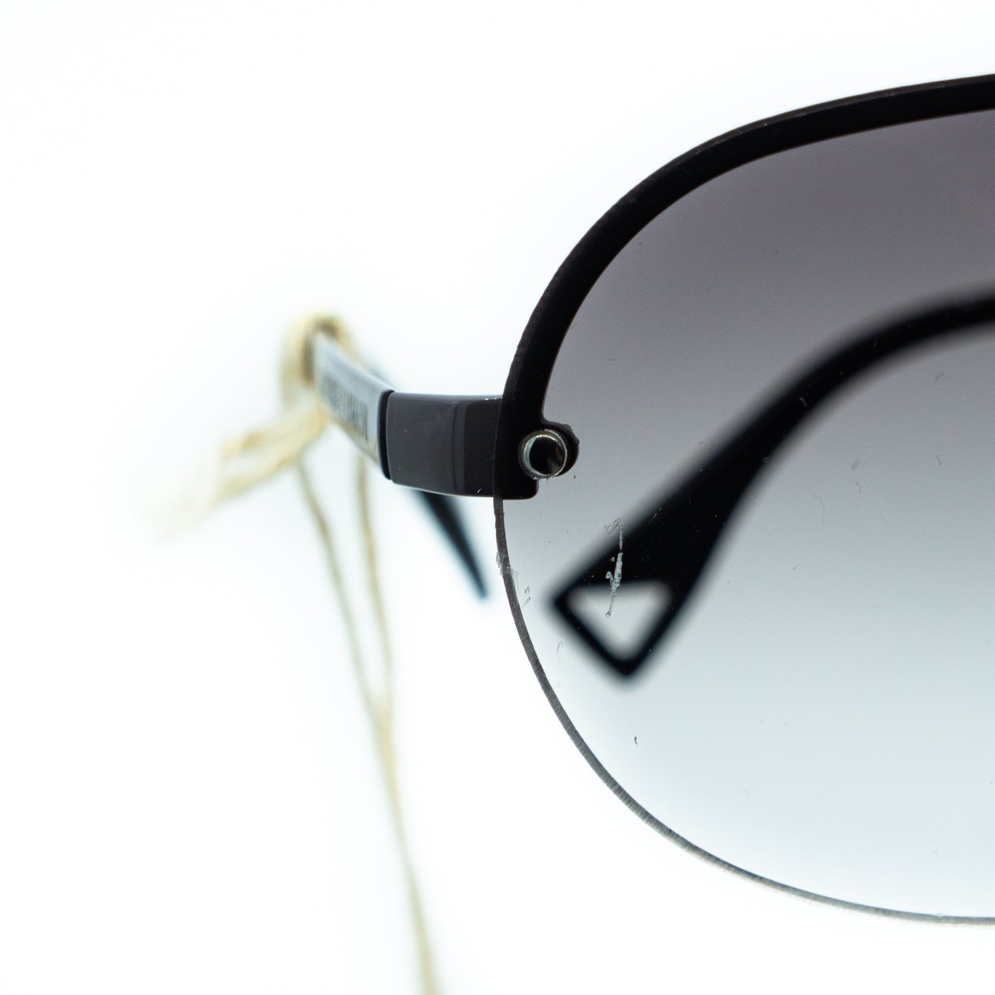 Emporio Armani EA 9338/S Black Shield Mask Sunglasses Vintage