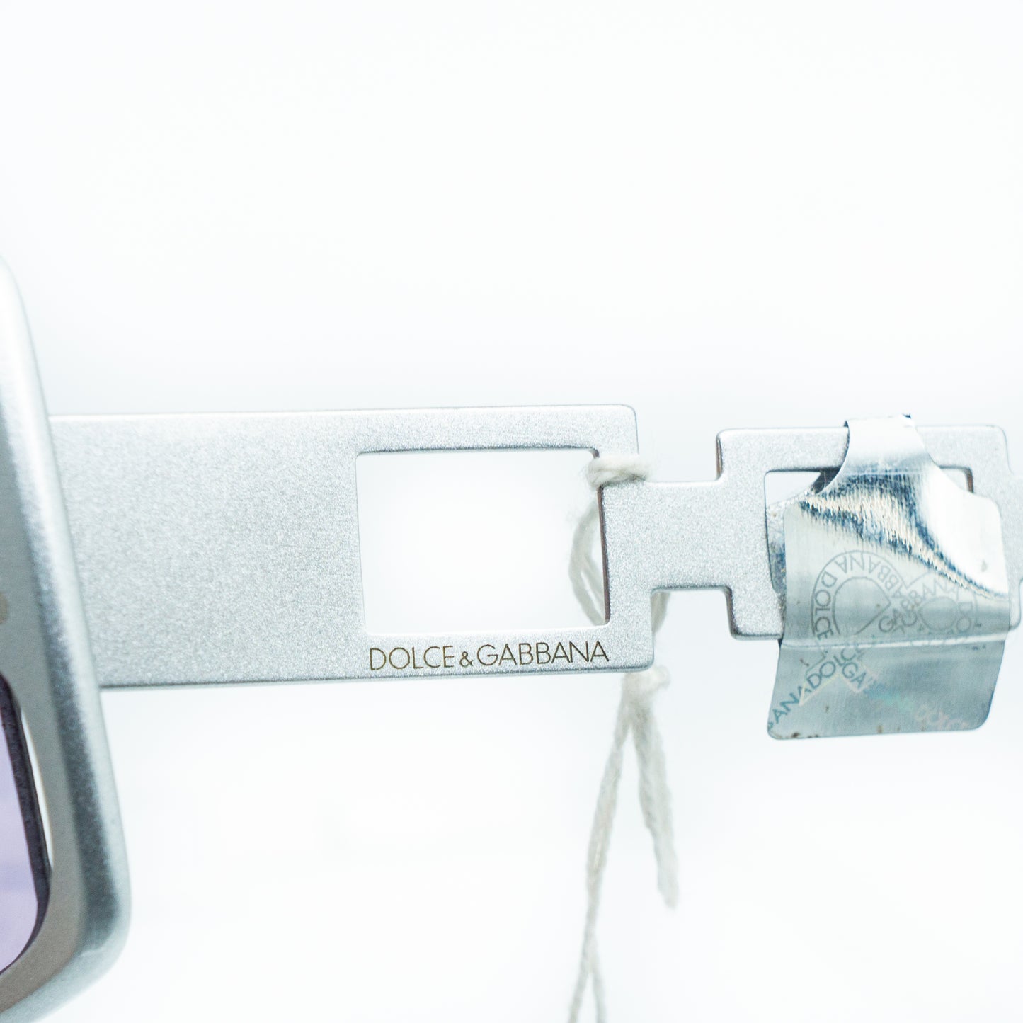 Dolce & Gabbana DG 131S Silver Square Sunglasses Vintage