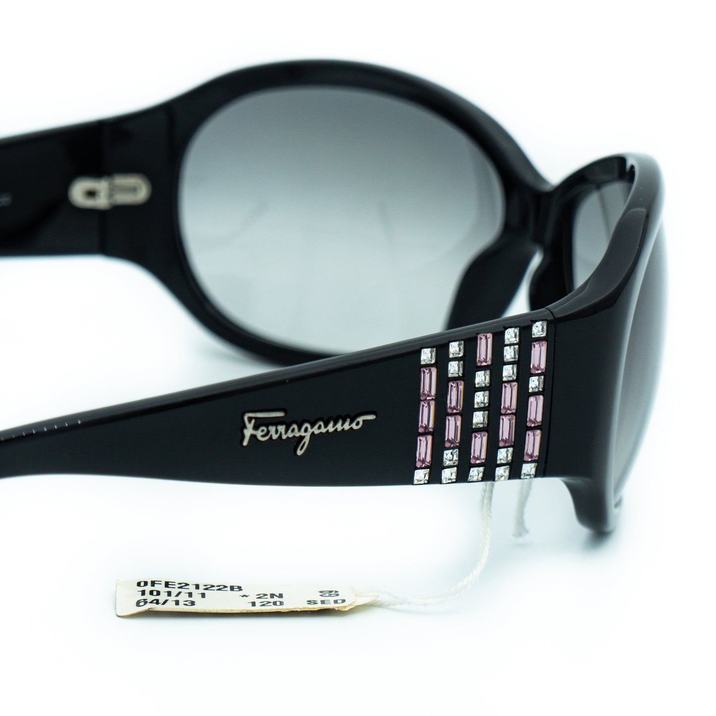 Salvatore Ferragamo 2122-B Black Mask Sunglasses Vintage