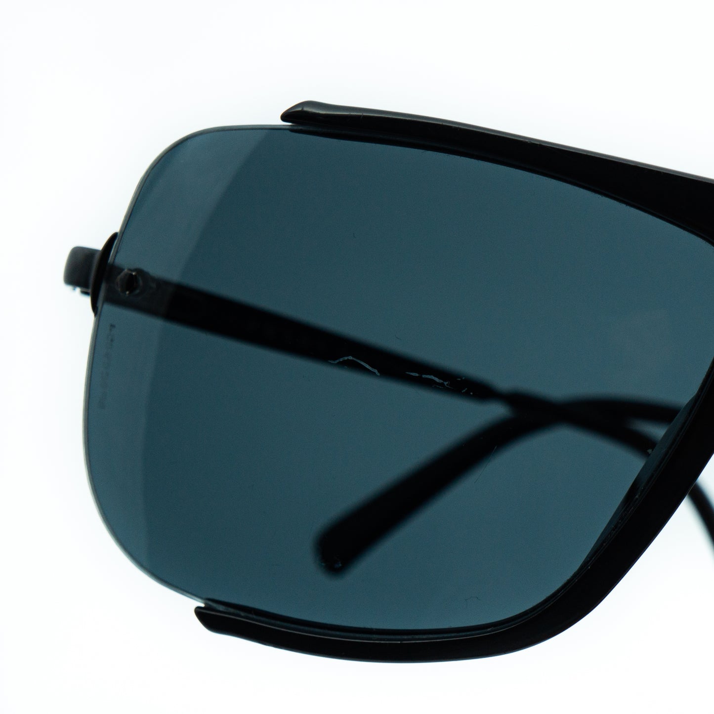 Prada SPR01G Black Shield Mask Sunglasses Vintage