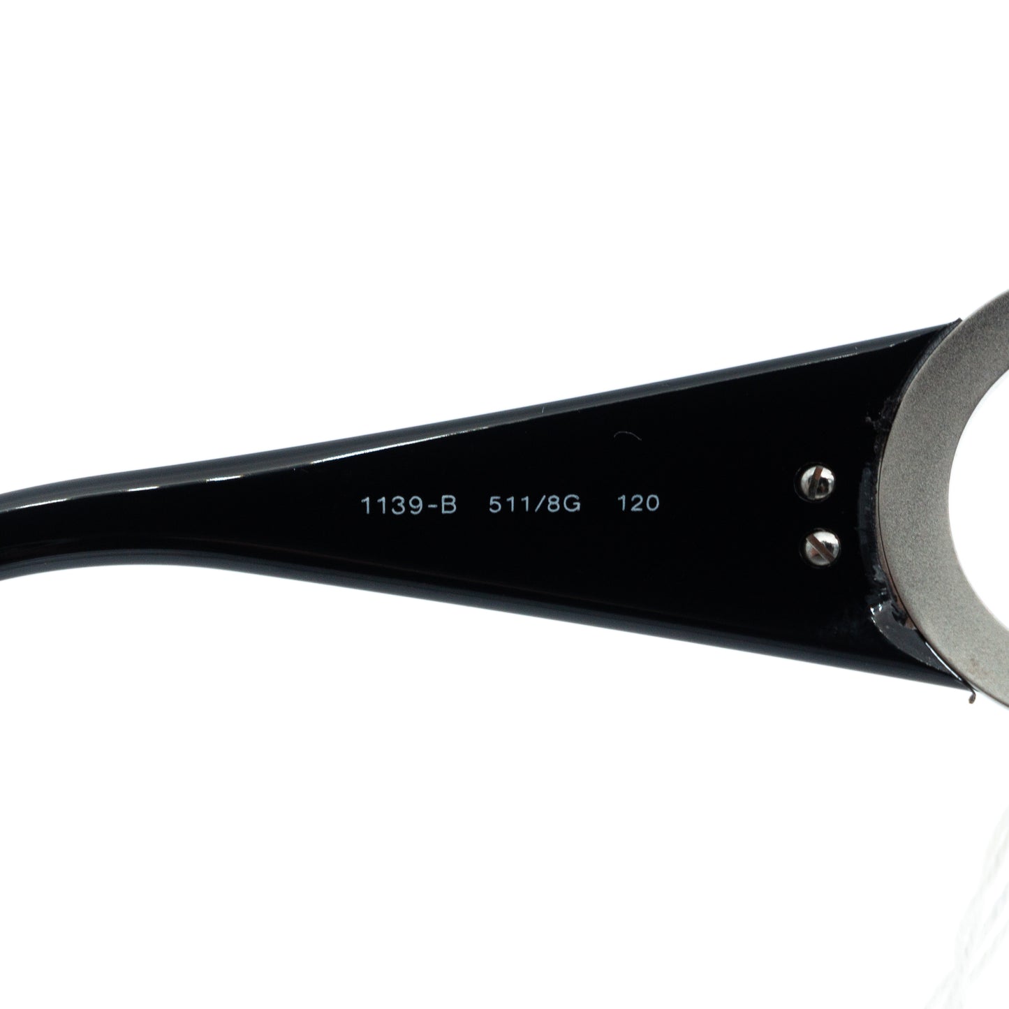 Salvatore Ferragamo 1139-B Black Shield Mask Sunglasses Vintage