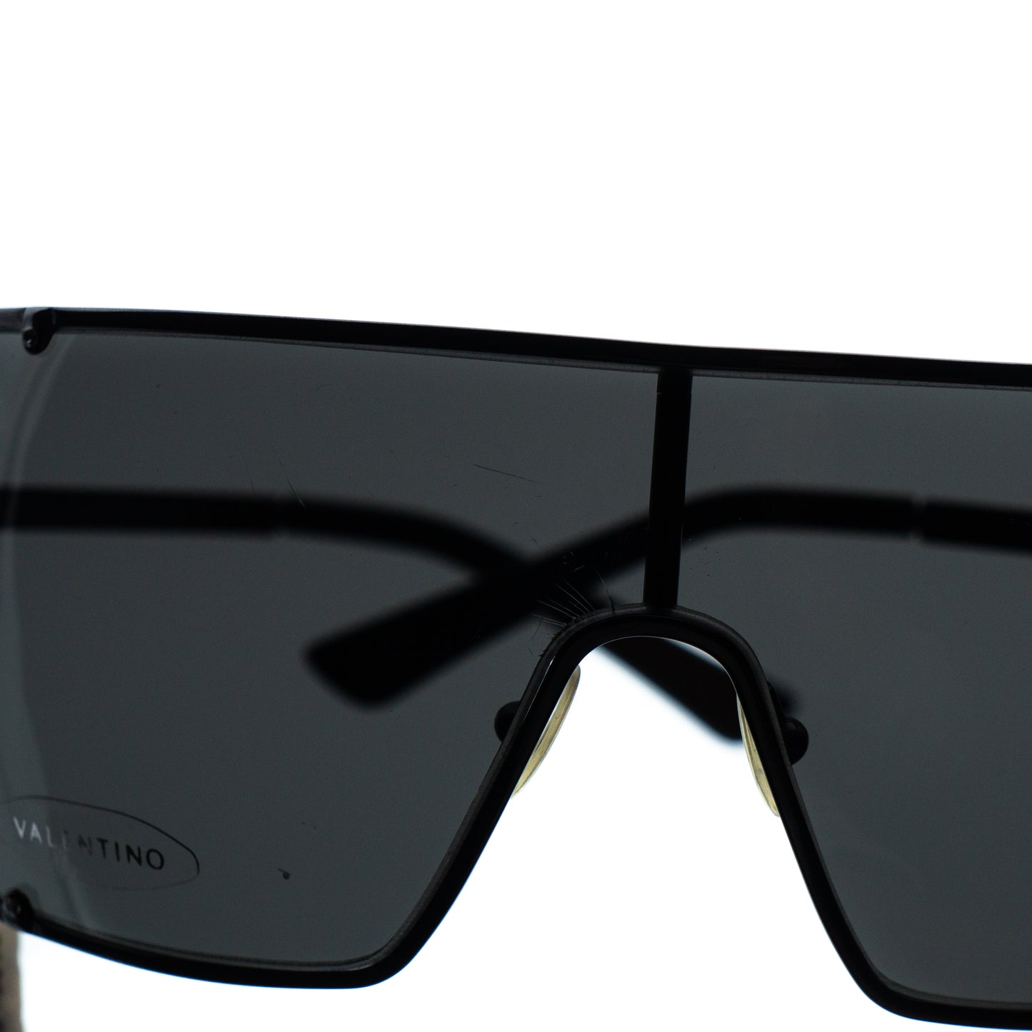 Valentino 1138/S Black Shield Mask Sunglasses Vintage