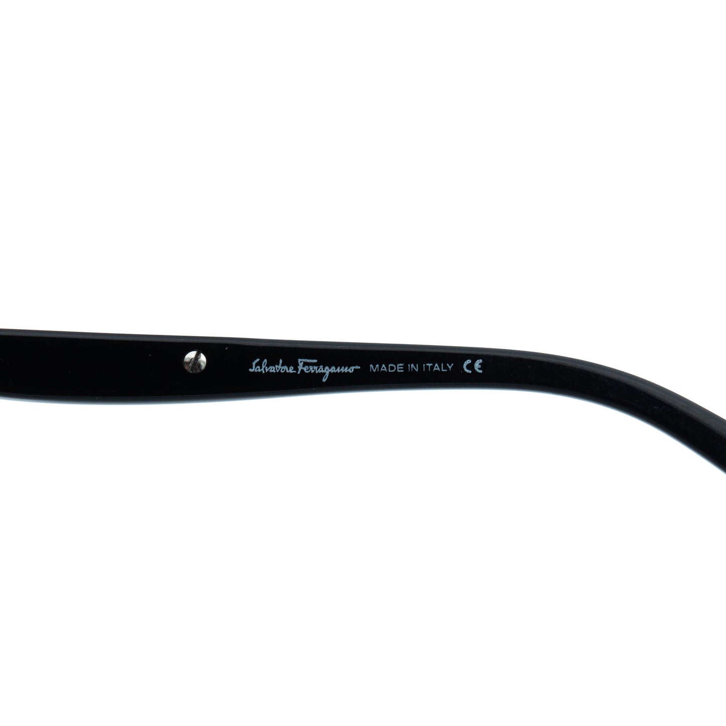 Salvatore Ferragamo 1136 Black Shield Mask Sunglasses Vintage