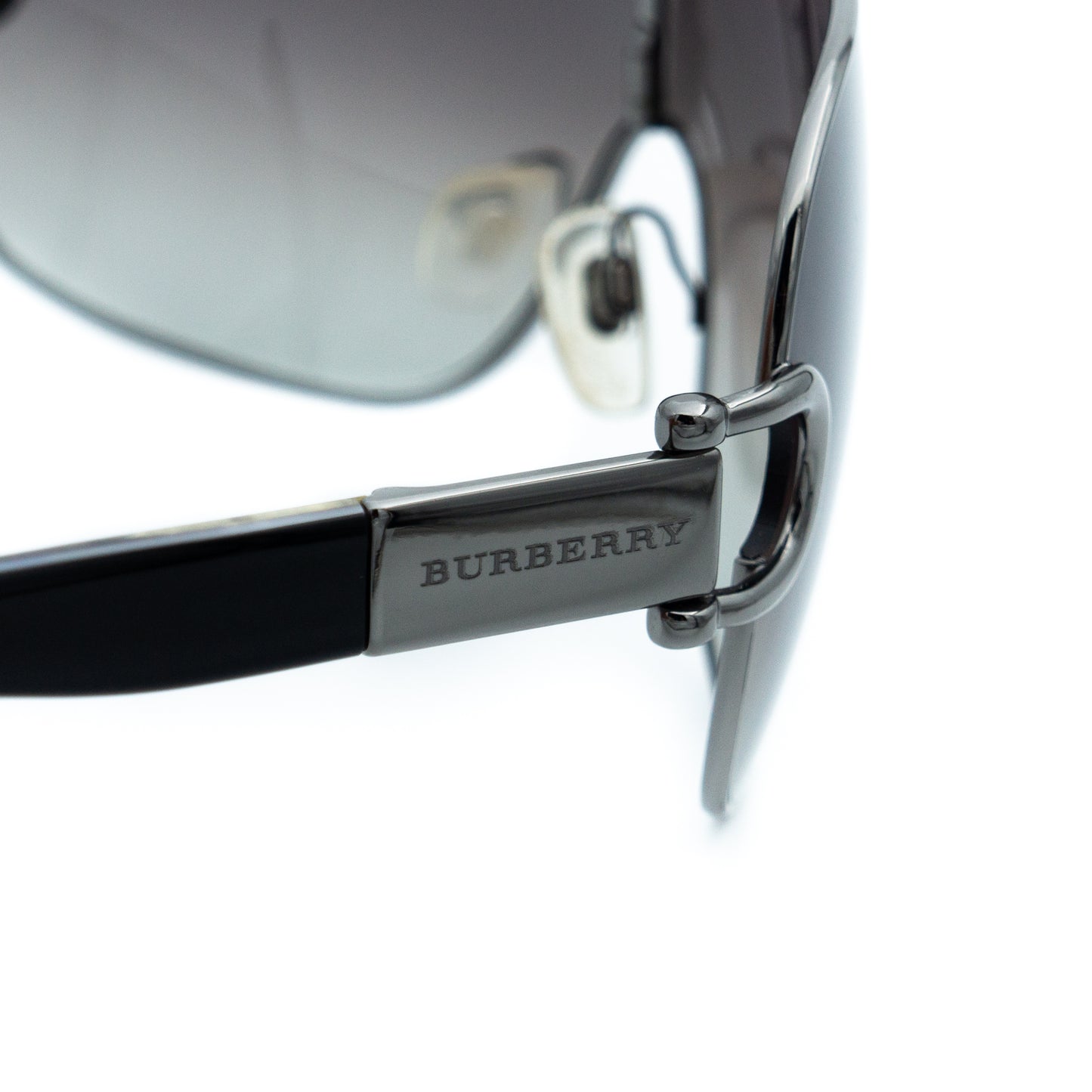 Burberry B 3001 Black Shield Mask Sunglasses Vintage