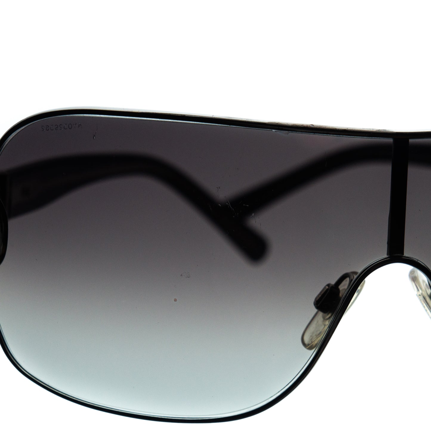 Burberry B 3001 Black Shield Mask Sunglasses Vintage