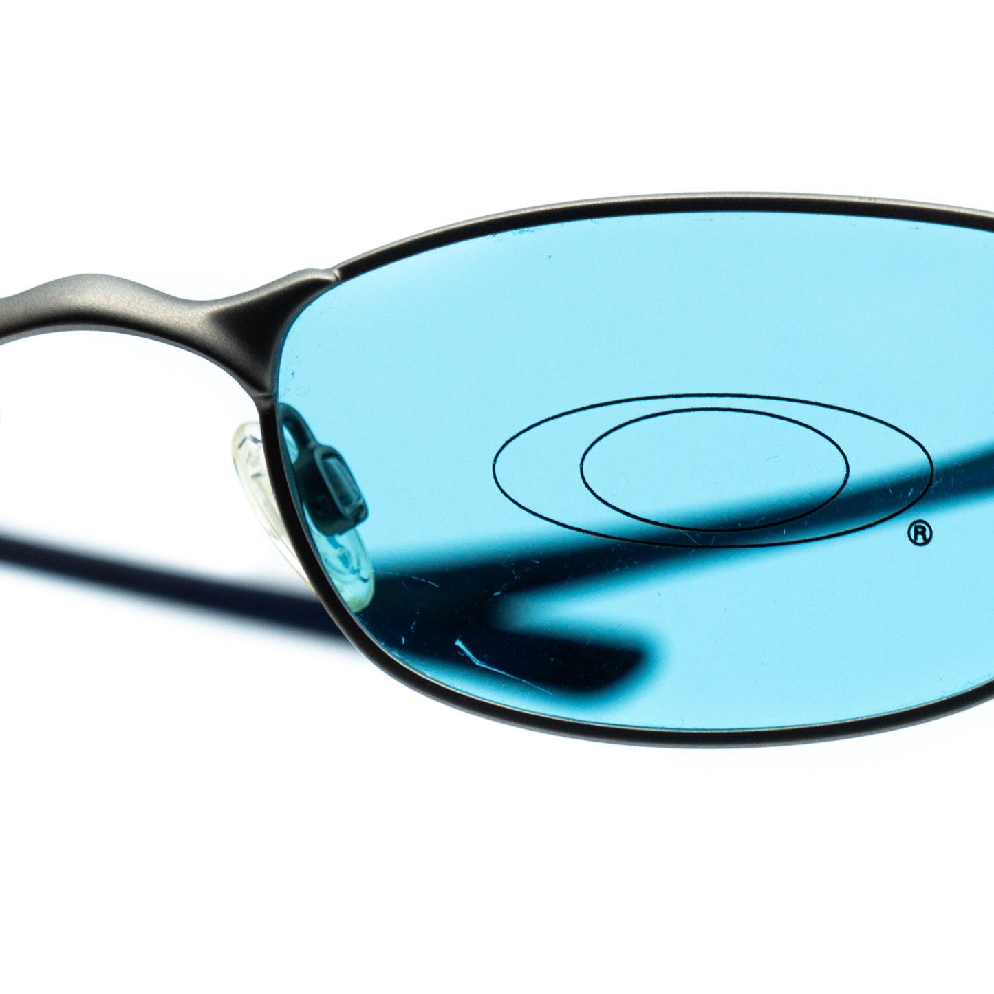 Oakley Off Line 6.0 Silver Blue Sunglasses Vintage