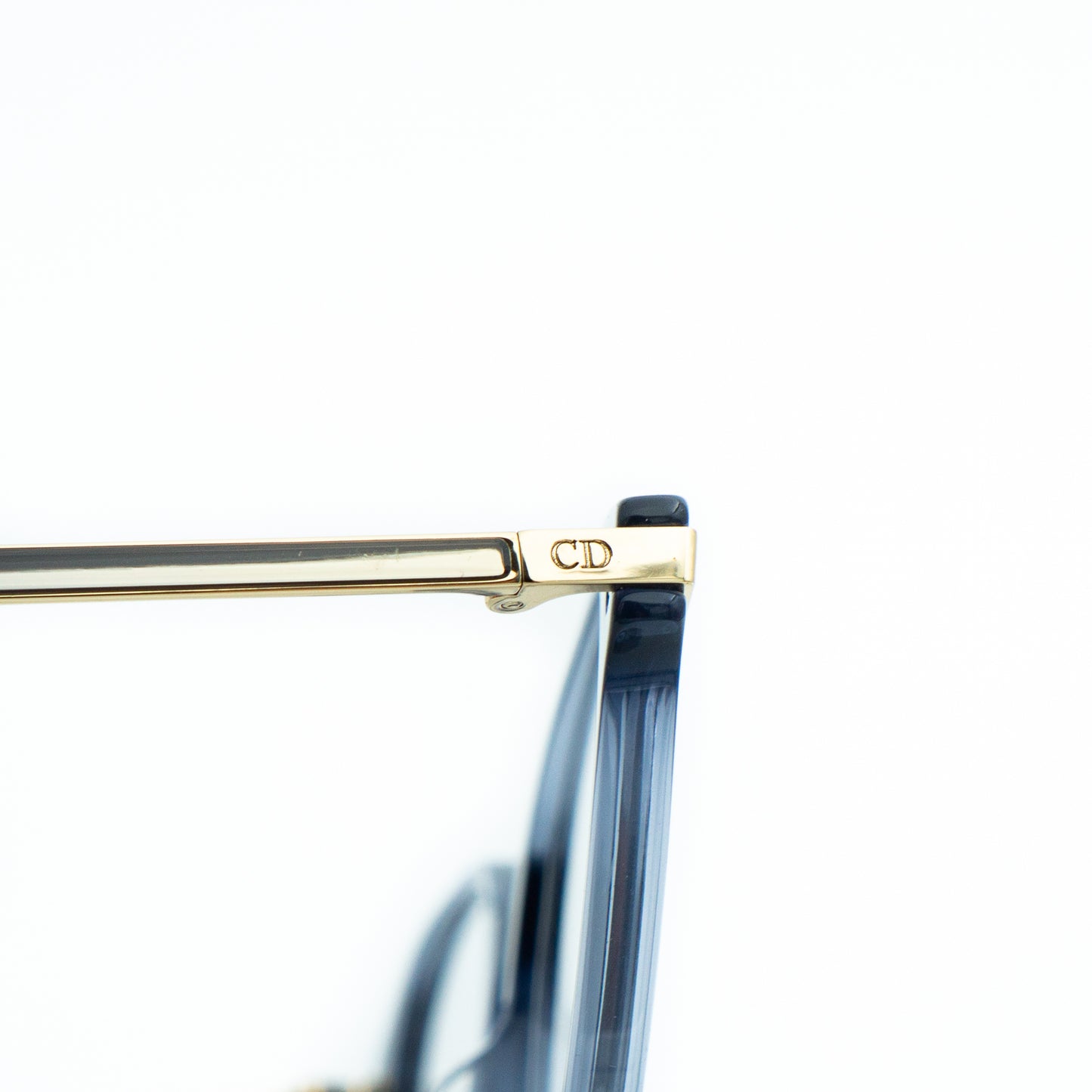 DIOR GemDiorO R4I Blue Gold Eyeglasses Frame