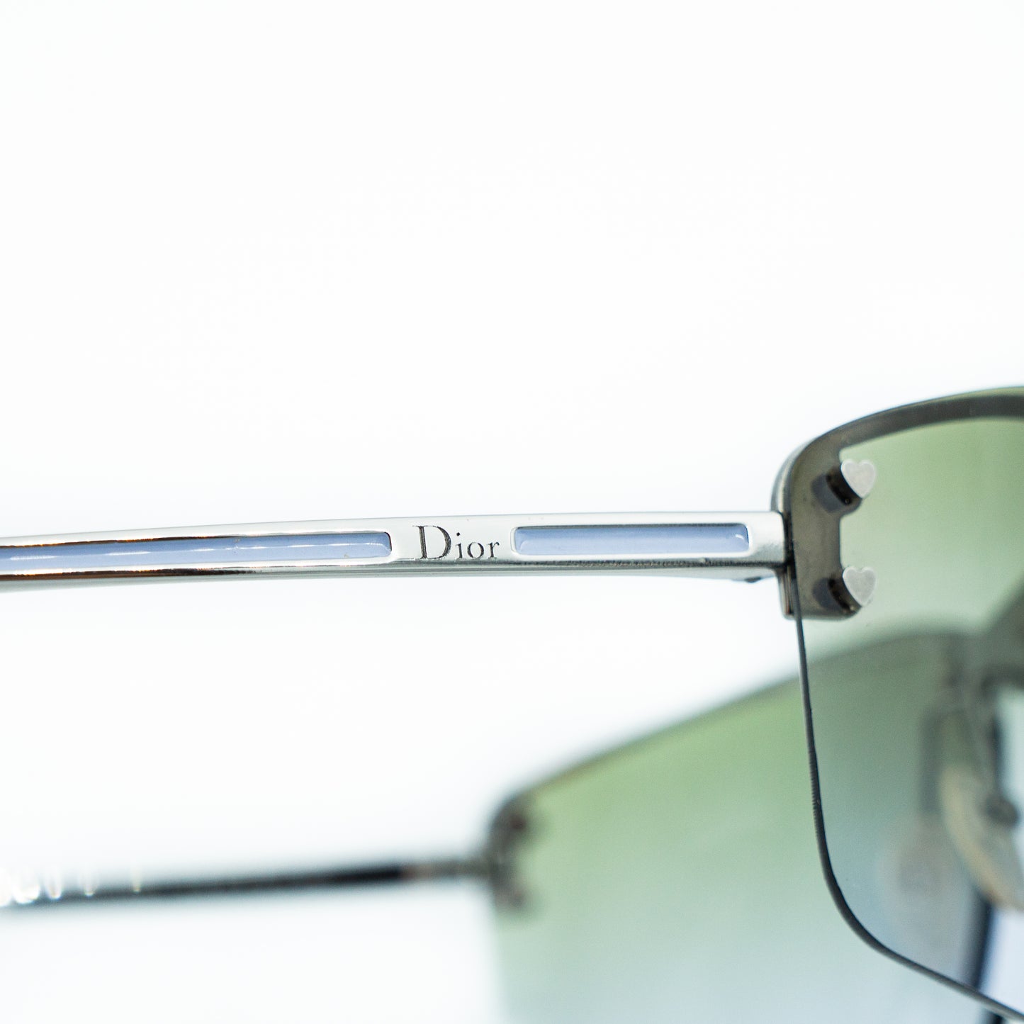 Christian DIOR Charm 1 Rimless Metal Sunglasses Vintage