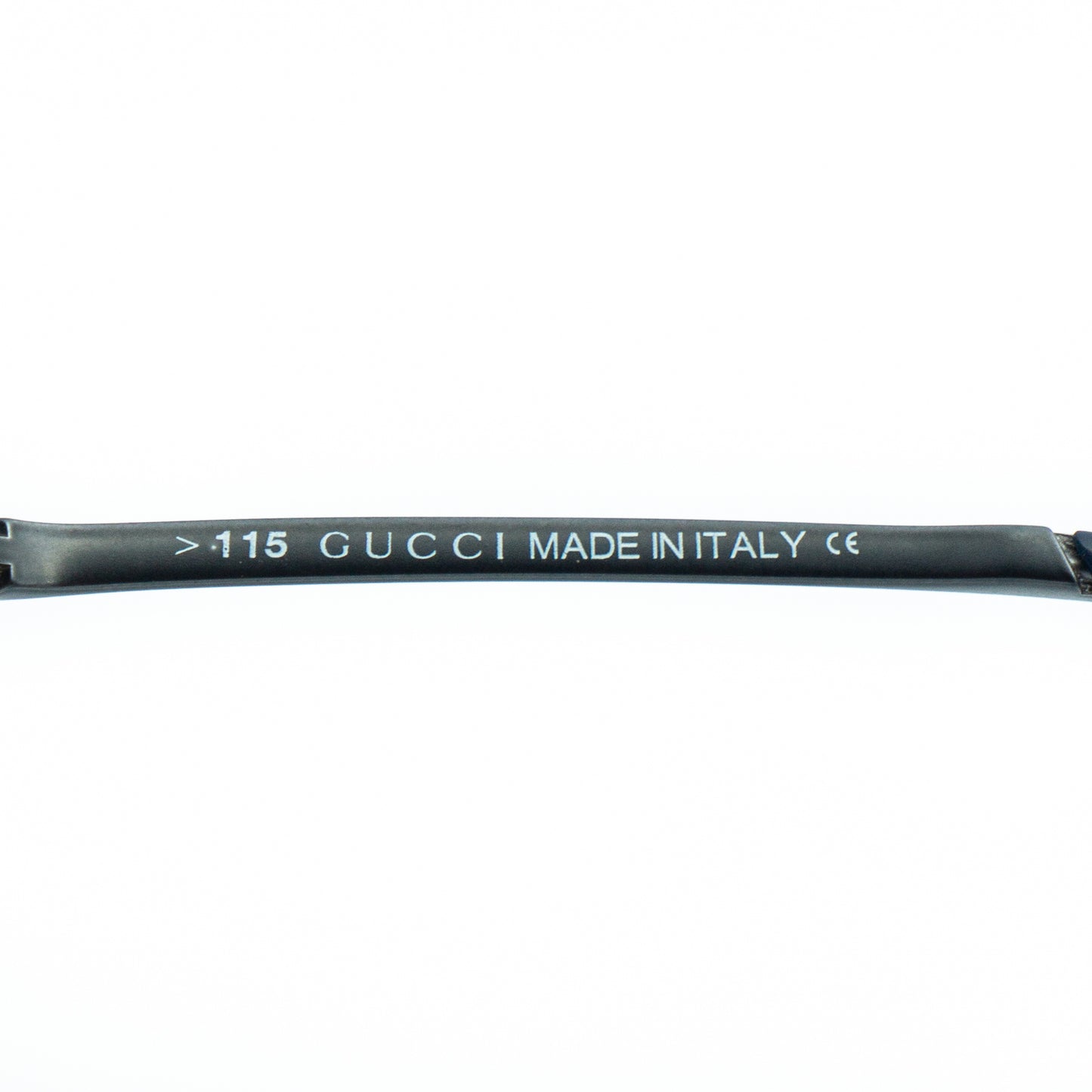 GUCCI GG 1709/S Black Shield Rimless Sunglasses Vintage