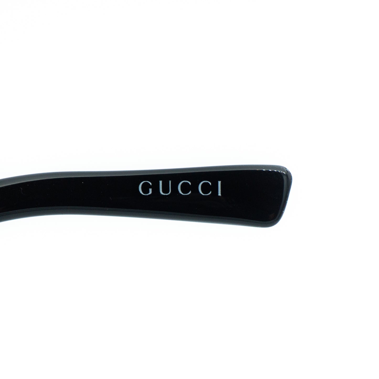 GUCCI GG 2821/F/S Black Silver Oversized Sunglasses Vintage